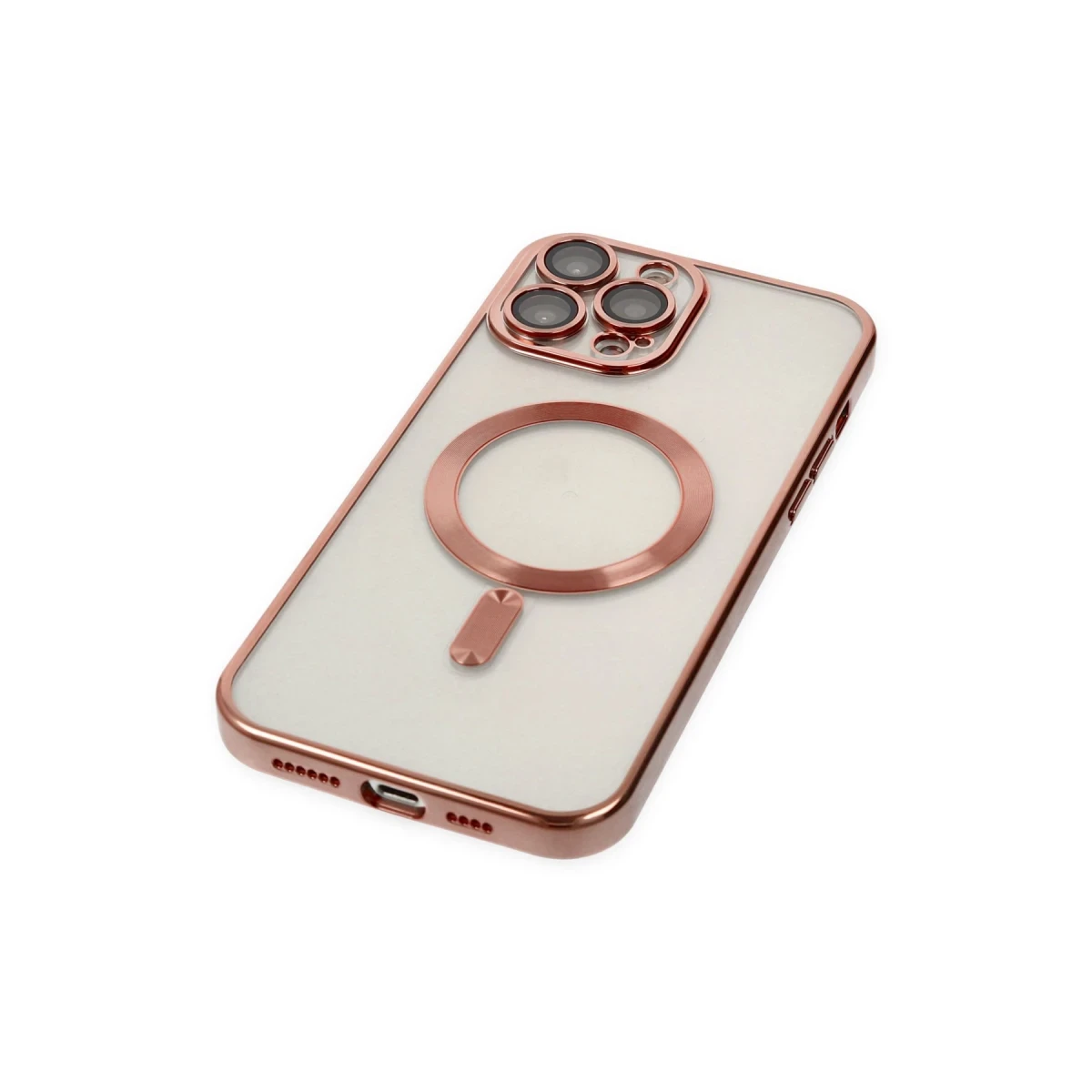 Newface Apple iPhone 13 Pro Max Kılıf Kross Magneticsafe Kapak - Rose