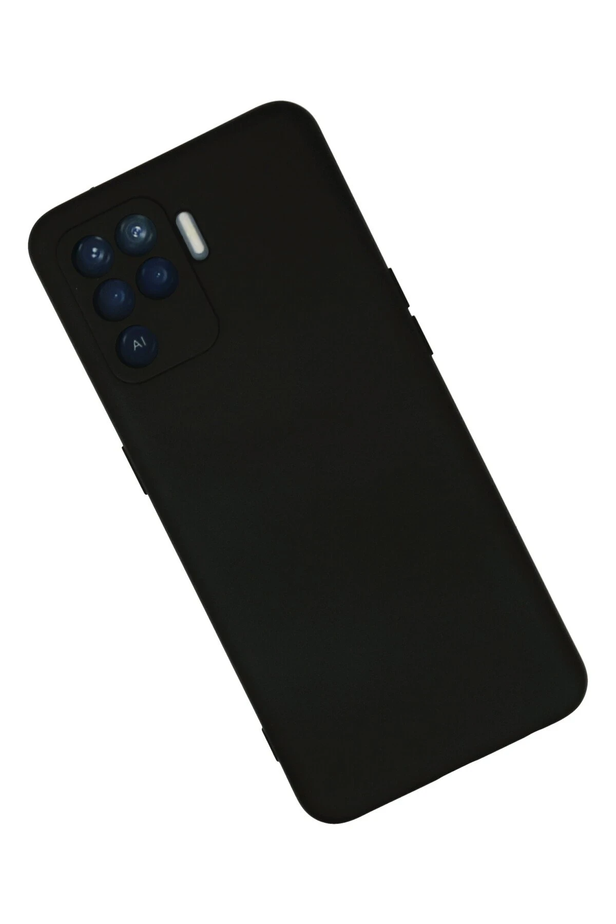 Newface Oppo Reno 5 Lite Kılıf Nano içi Kadife Silikon - Siyah — görsel 3
