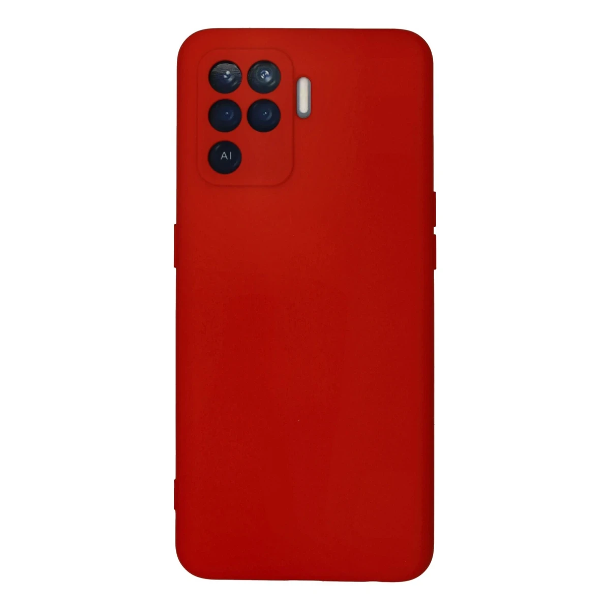 Newface Oppo Reno 5 Lite Kılıf Nano içi Kadife Silikon - Kırmızı