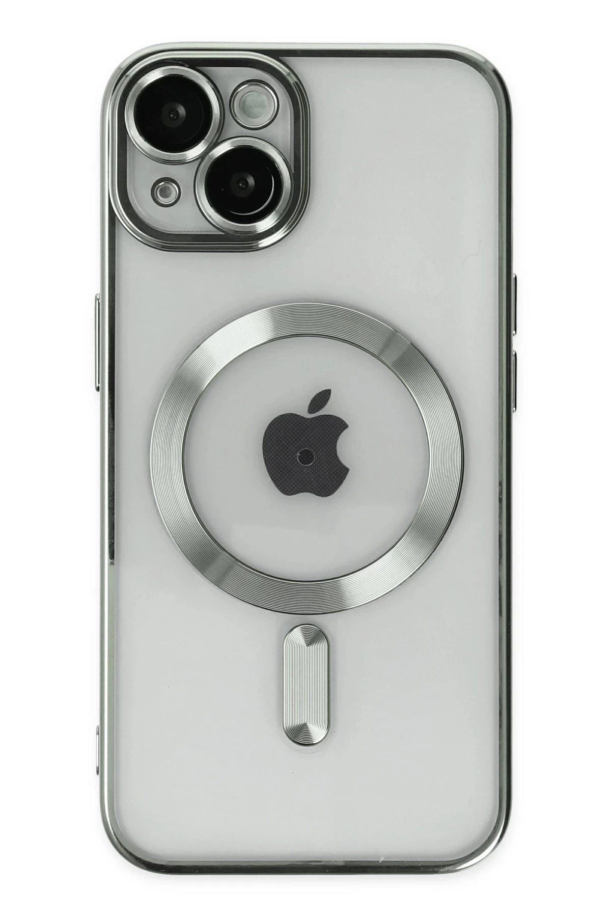 Newface iPhone 14 Kılıf Kross Magneticsafe Kapak - Gümüş
