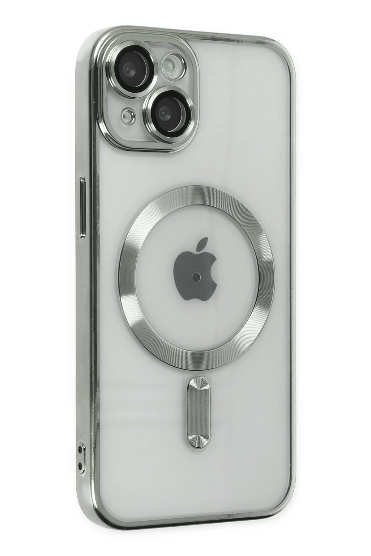 Newface iPhone 14 Kılıf Kross Magneticsafe Kapak - Gümüş