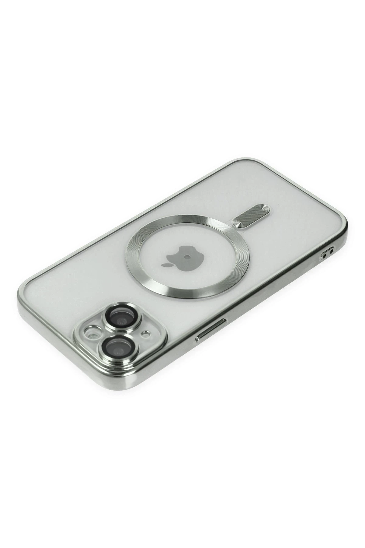 Newface iPhone 14 Kılıf Kross Magneticsafe Kapak - Gümüş