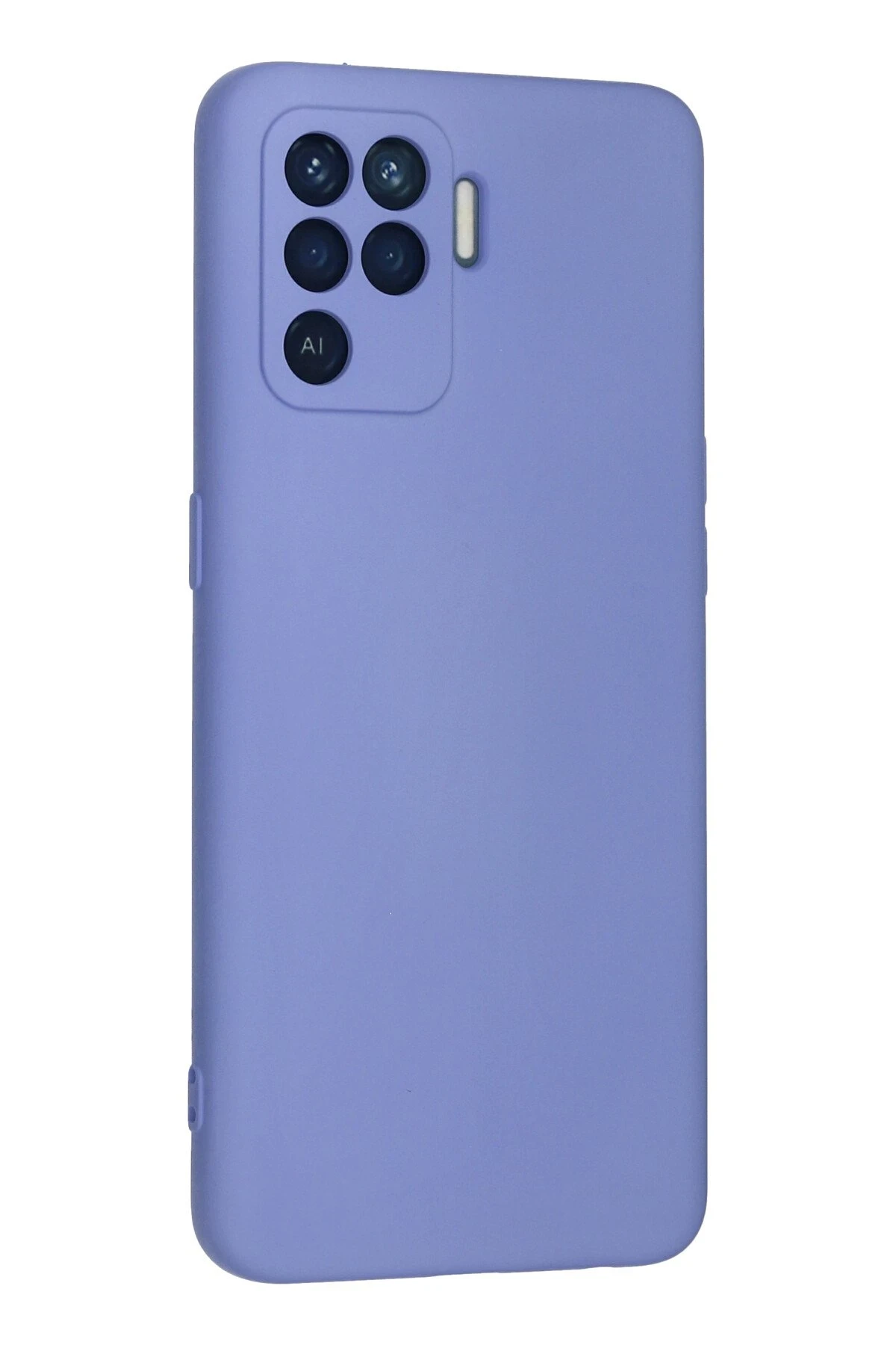 Newface Oppo Reno 5 Lite Kılıf Nano içi Kadife Silikon - Lila