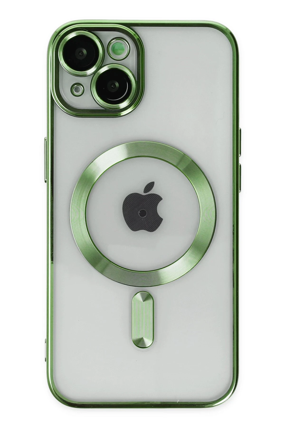 Newface iPhone 14 Kılıf Kross Magneticsafe Kapak - Koyu Yeşil