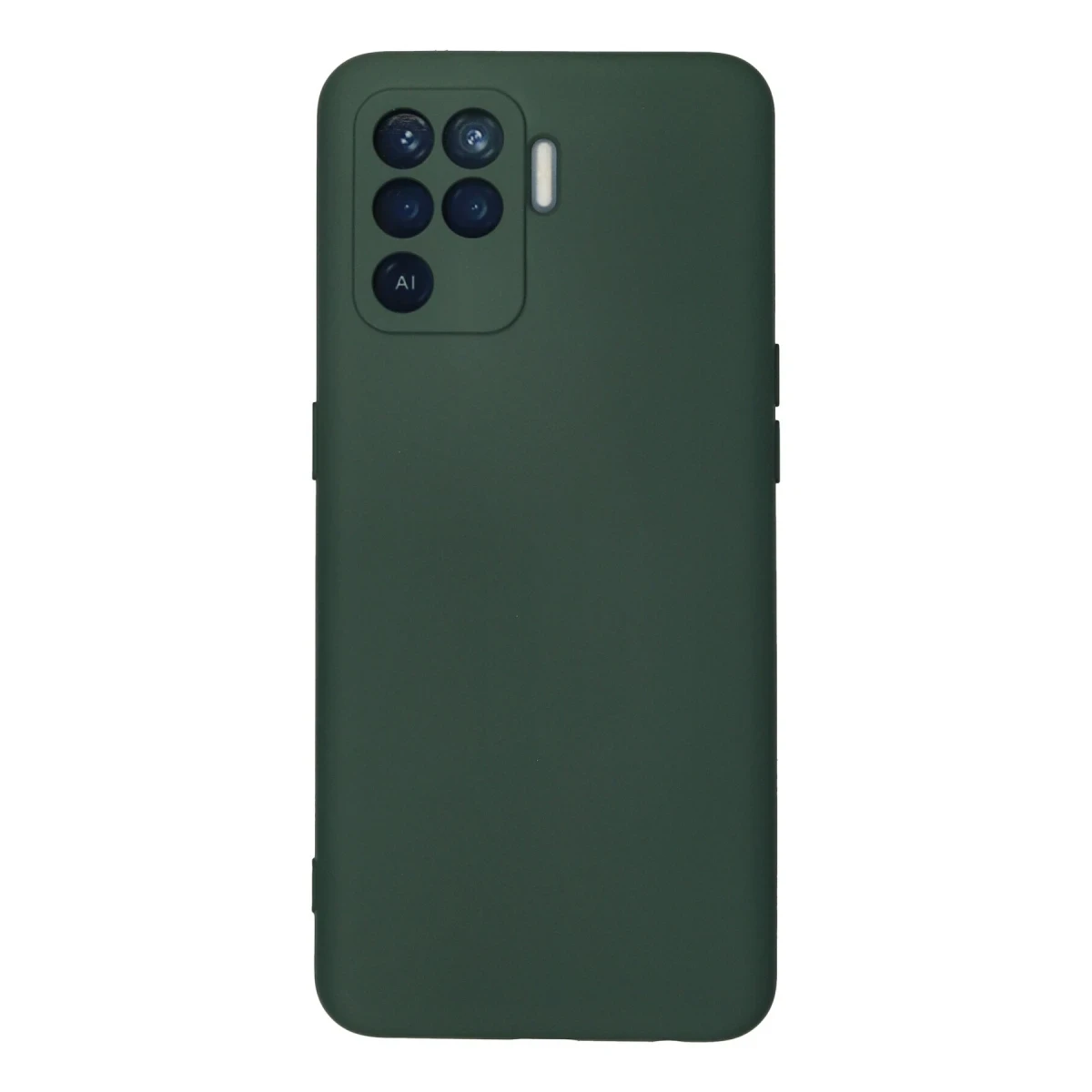 Newface Oppo Reno 5 Lite Kılıf Nano içi Kadife Silikon - Koyu Yeşil