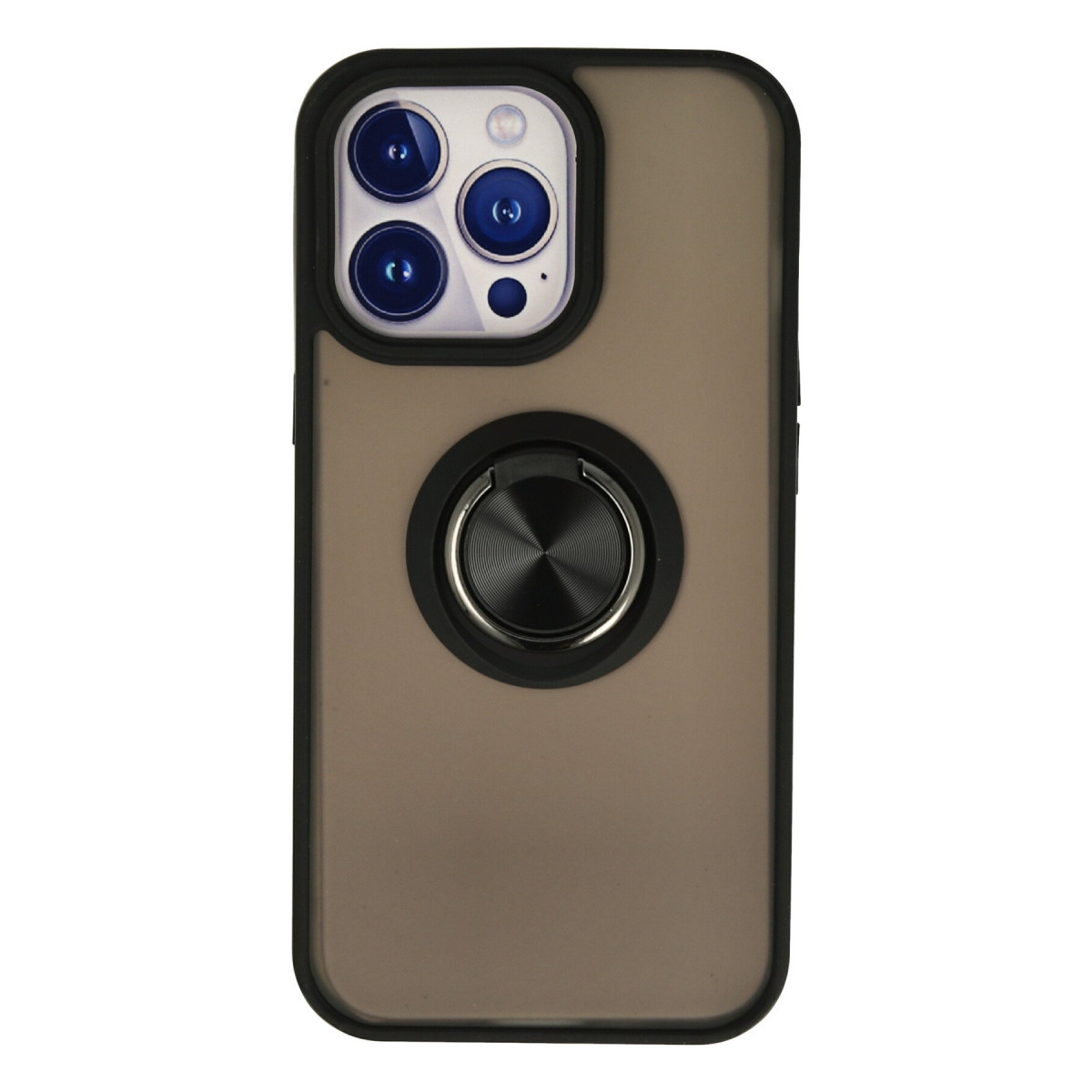 Newface Apple iPhone 15 Pro Max Kılıf Montreal Yüzüklü Silikon Kapak - Siyah — görsel 7