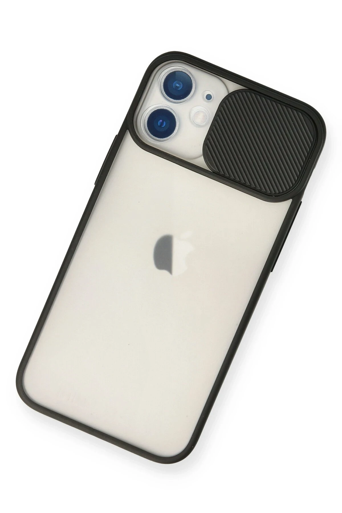 Newface Apple iPhone 11 Kılıf Palm Buzlu Kamera Sürgülü Silikon - Siyah — görsel 3