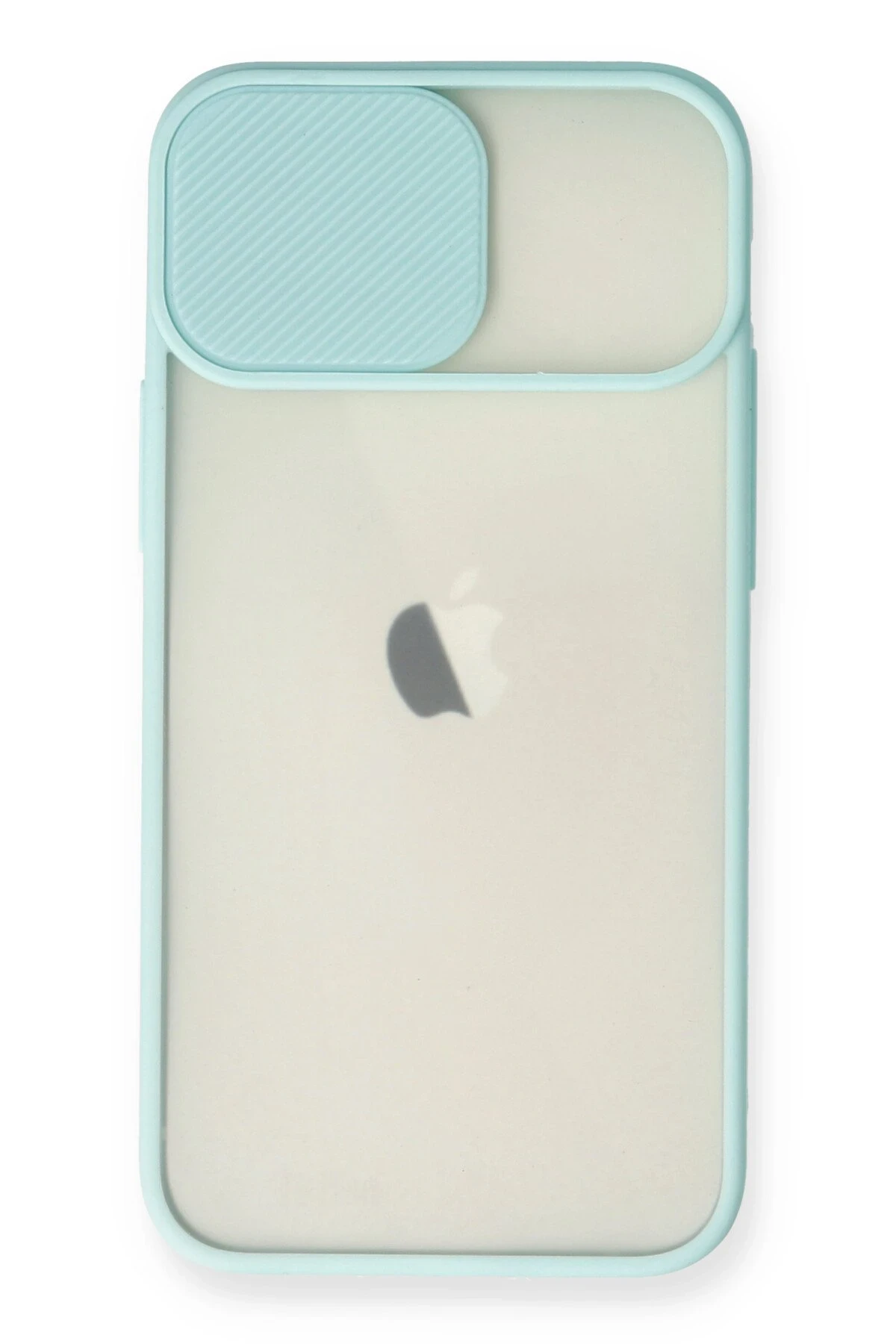 Newface iPhone 11 Kılıf Palm Buzlu Kamera Sürgülü Silikon - Turkuaz
