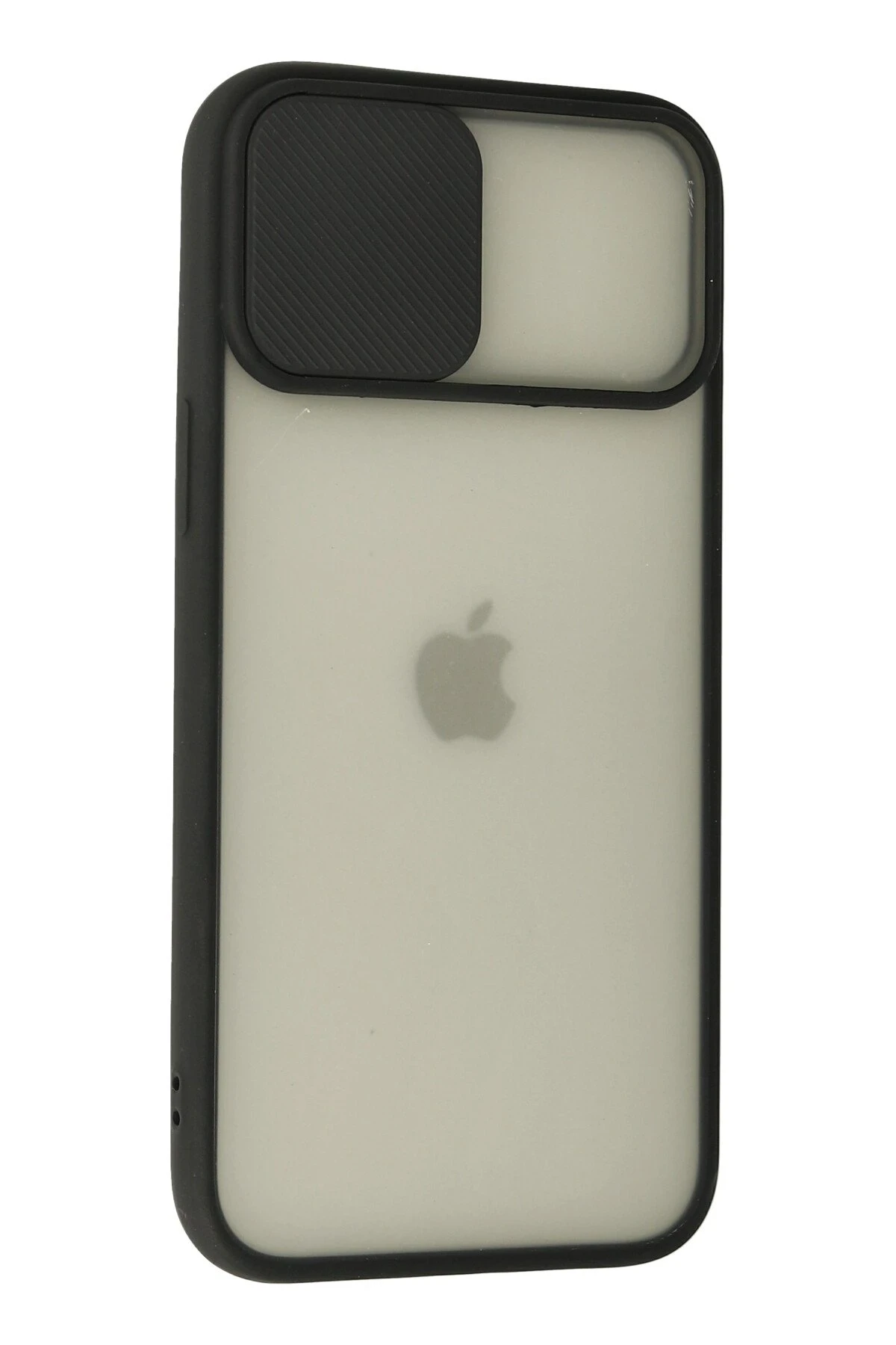 Newface Apple iPhone 12 Pro Max Kılıf Palm Buzlu Kamera Sürgülü Silikon - Siyah — görsel 3