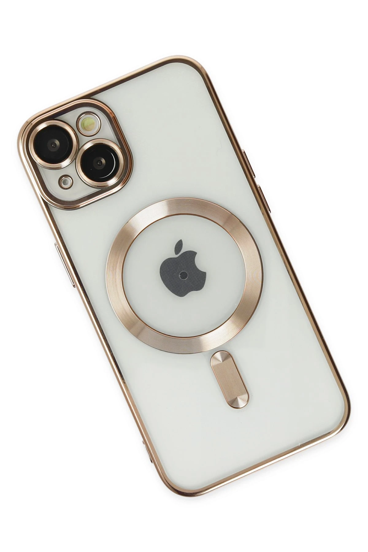 Newface iPhone 14 Plus Kılıf Kross Magneticsafe Kapak - Gold
