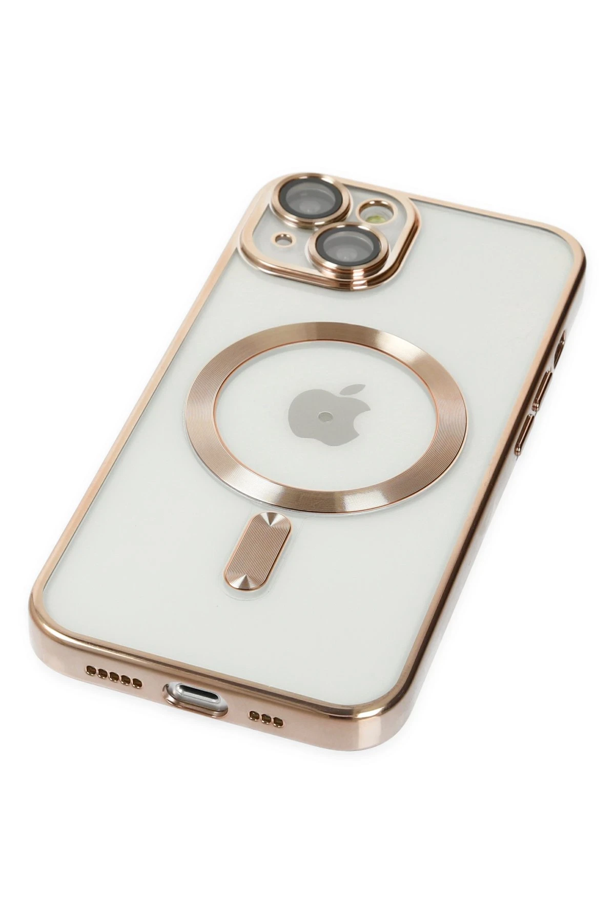 Newface iPhone 14 Plus Kılıf Kross Magneticsafe Kapak - Gold