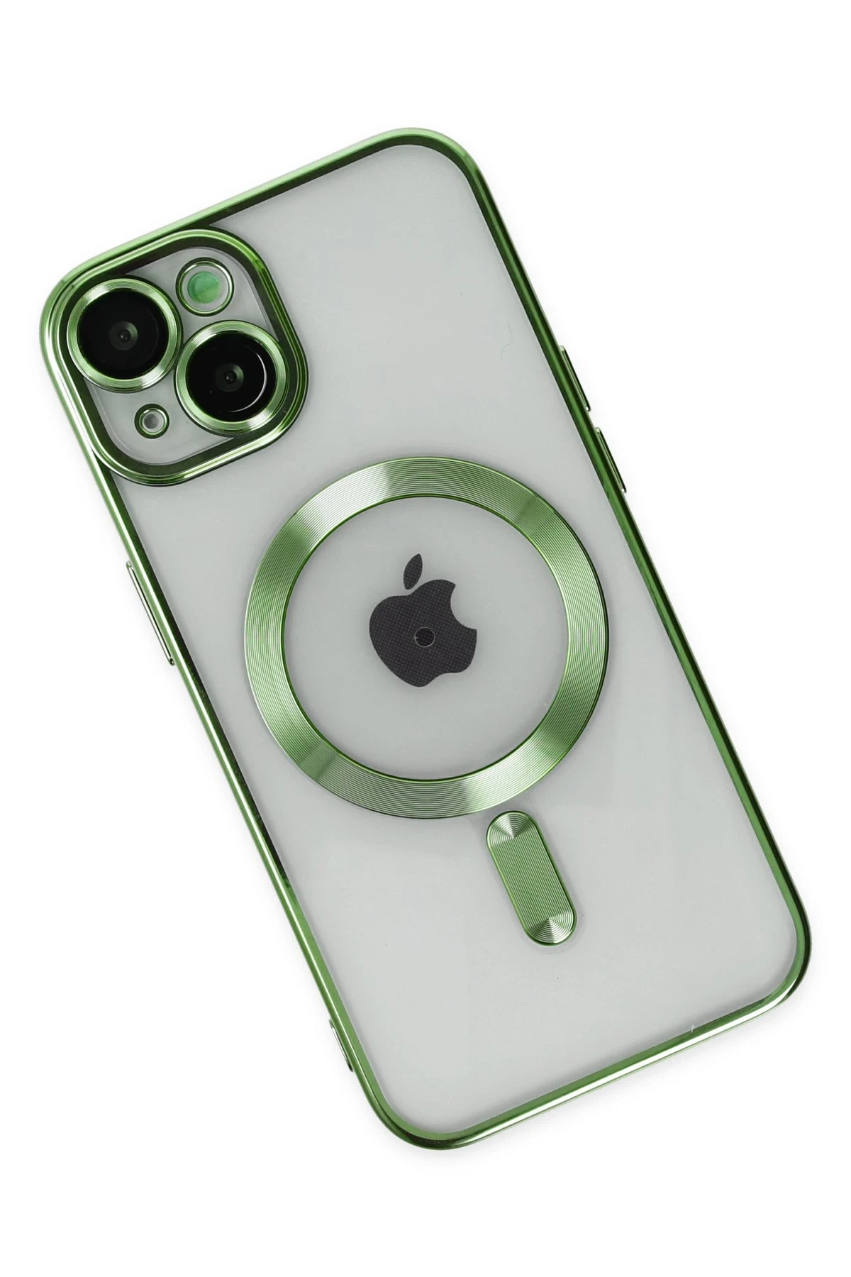 Newface iPhone 14 Plus Kılıf Kross Magneticsafe Kapak - Koyu Yeşil