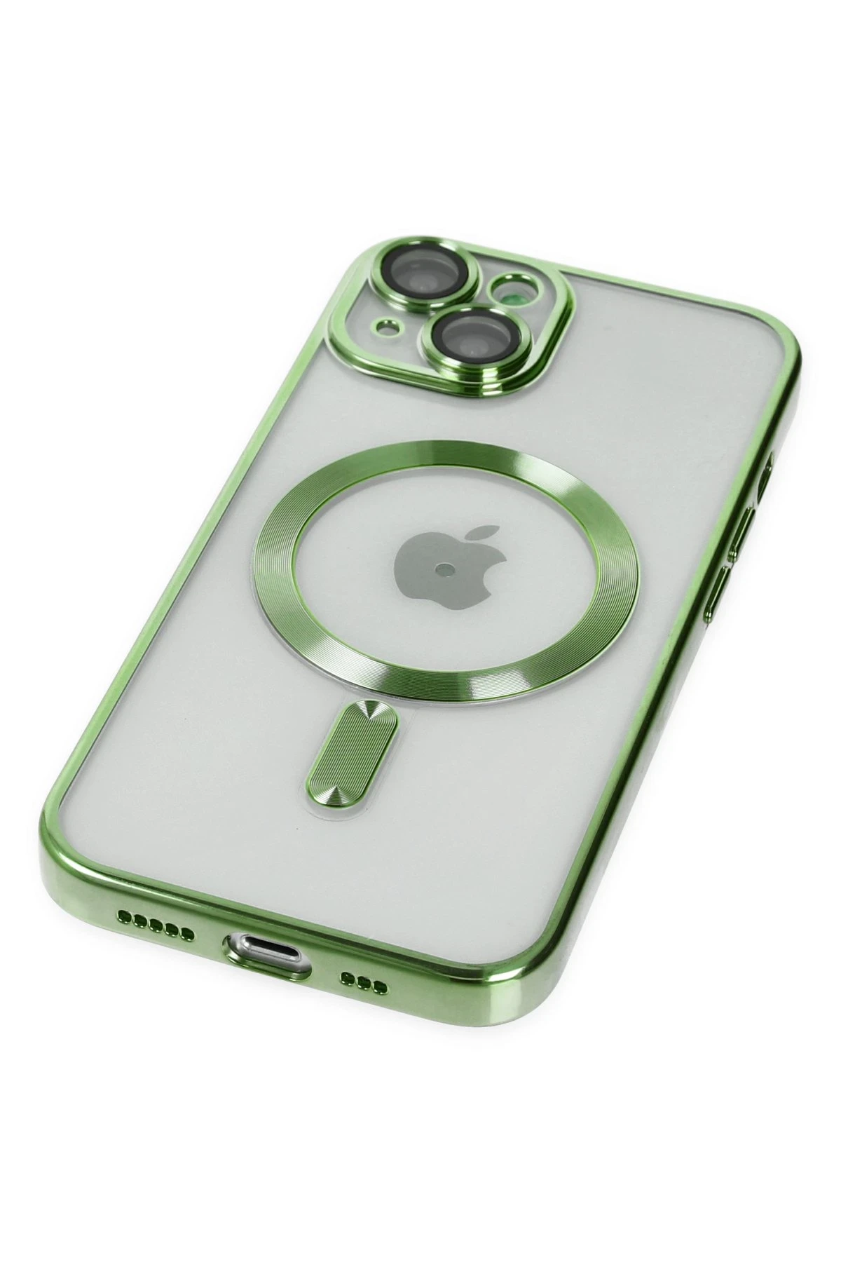 Newface iPhone 14 Plus Kılıf Kross Magneticsafe Kapak - Koyu Yeşil
