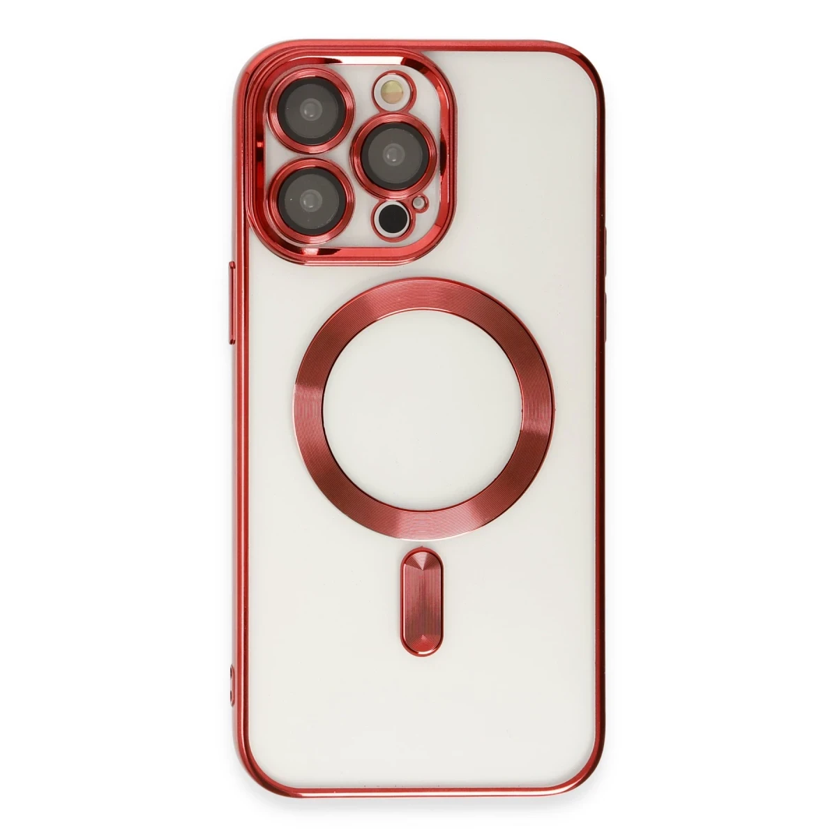 Newface Apple iPhone 14 Pro Kılıf Kross Magneticsafe Kapak - Kırmızı