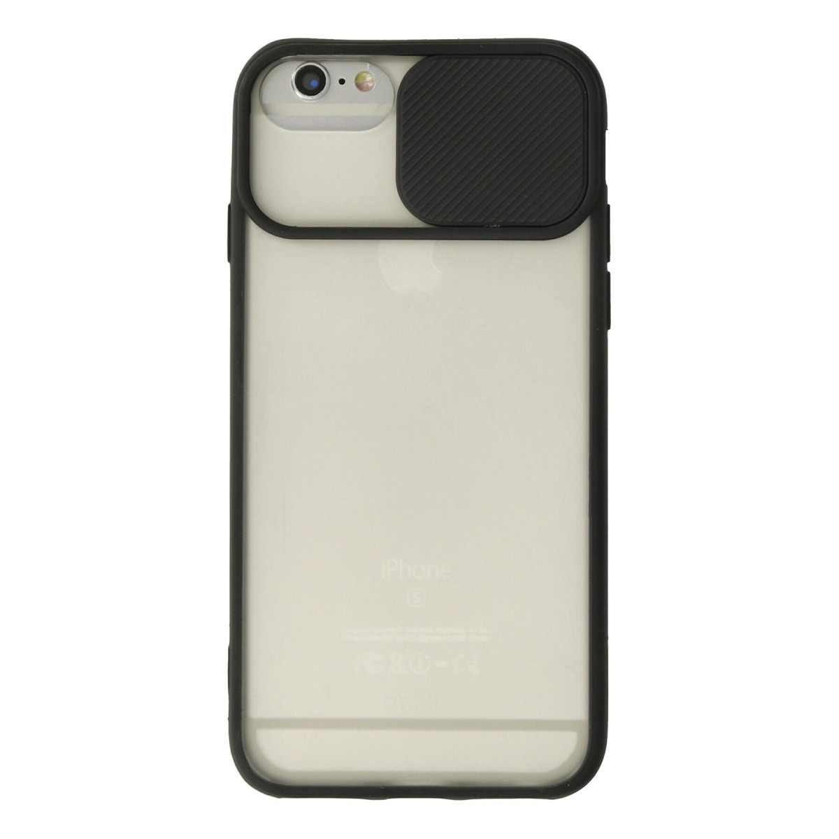 Newface Apple iPhone 6 Kılıf Palm Buzlu Kamera Sürgülü Silikon - Siyah — görsel 7