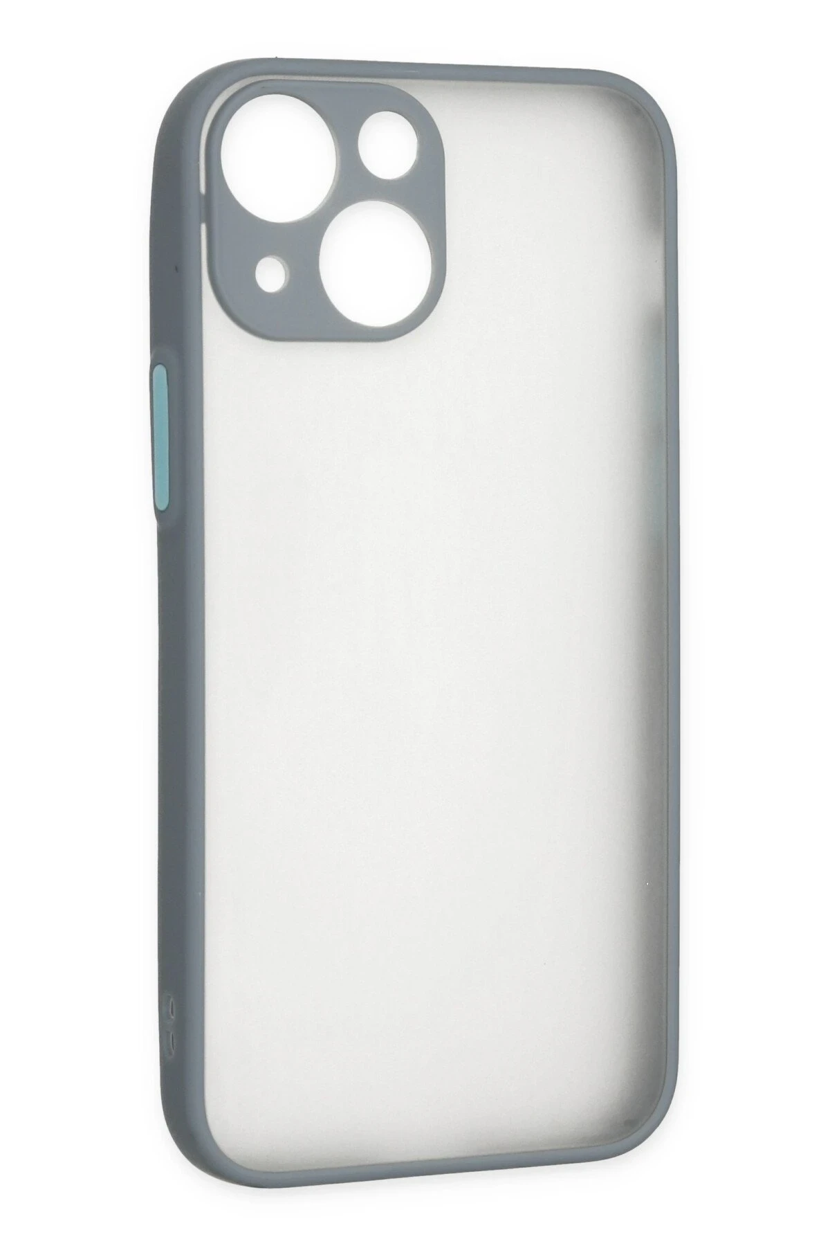 Newface iPhone 15 Plus Kılıf Montreal Silikon Kapak - Gri