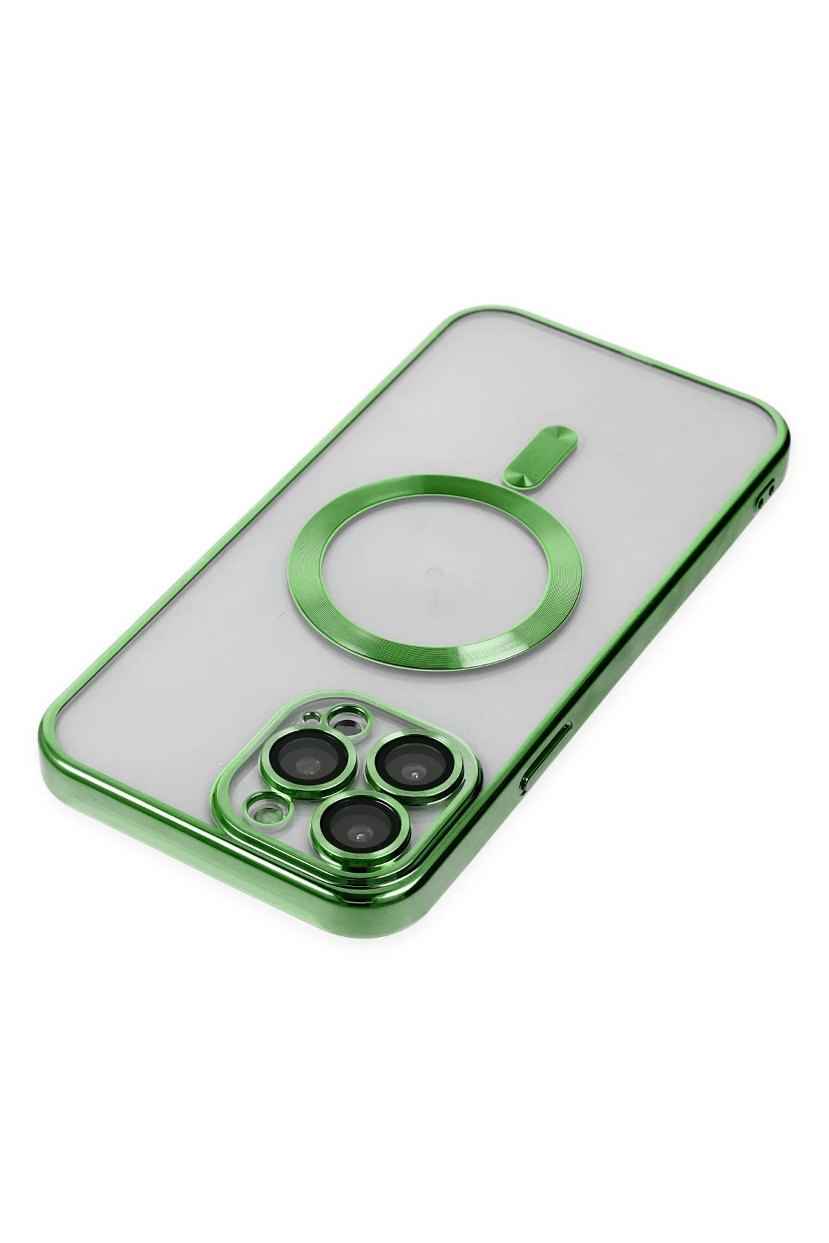 Newface iPhone 14 Pro Kılıf Kross Magneticsafe Kapak - Koyu Yeşil