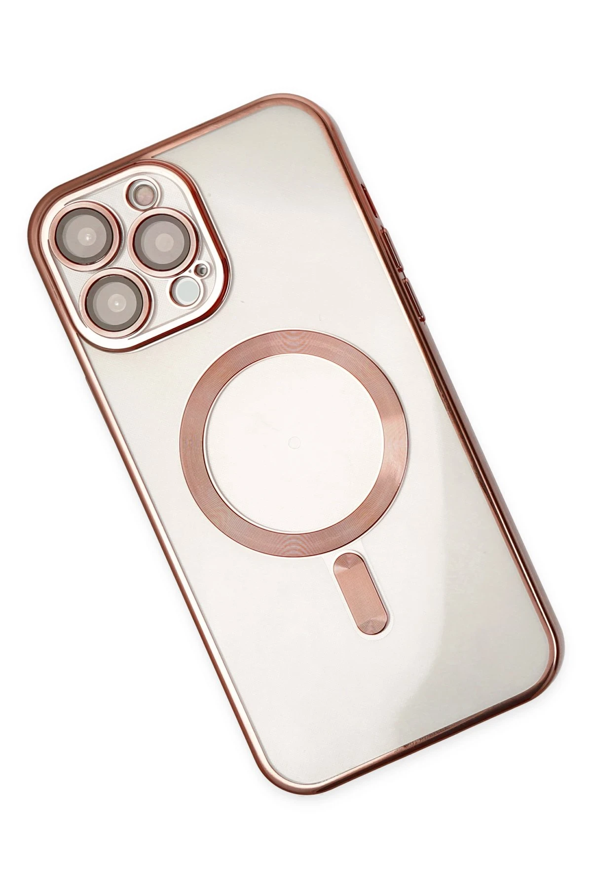 Newface iPhone 14 Pro Kılıf Kross Magneticsafe Kapak - Rose
