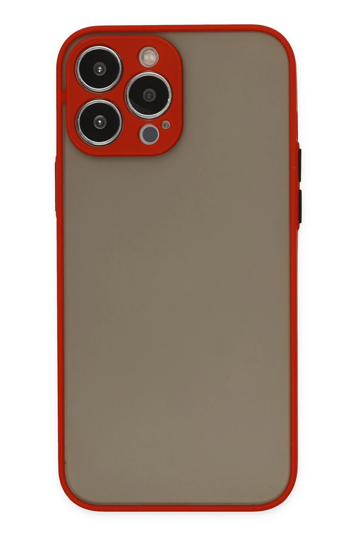 Newface iPhone 15 Pro Kılıf Montreal Silikon Kapak - Kırmızı