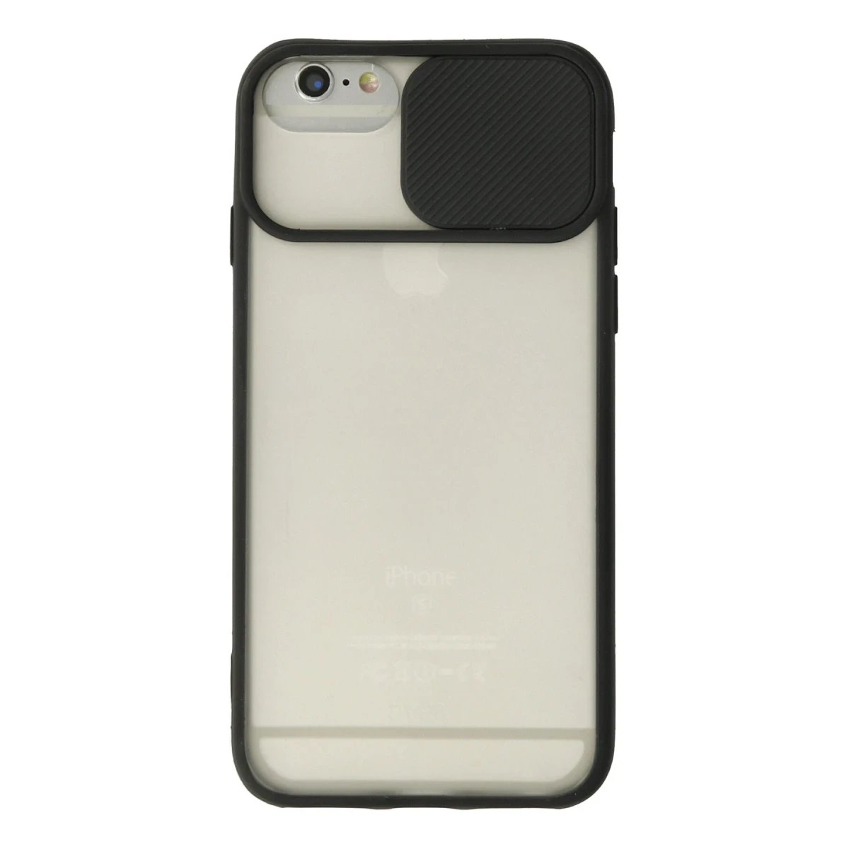 Newface Apple iPhone 6 Plus Kılıf Palm Buzlu Kamera Sürgülü Silikon - Siyah — görsel 4