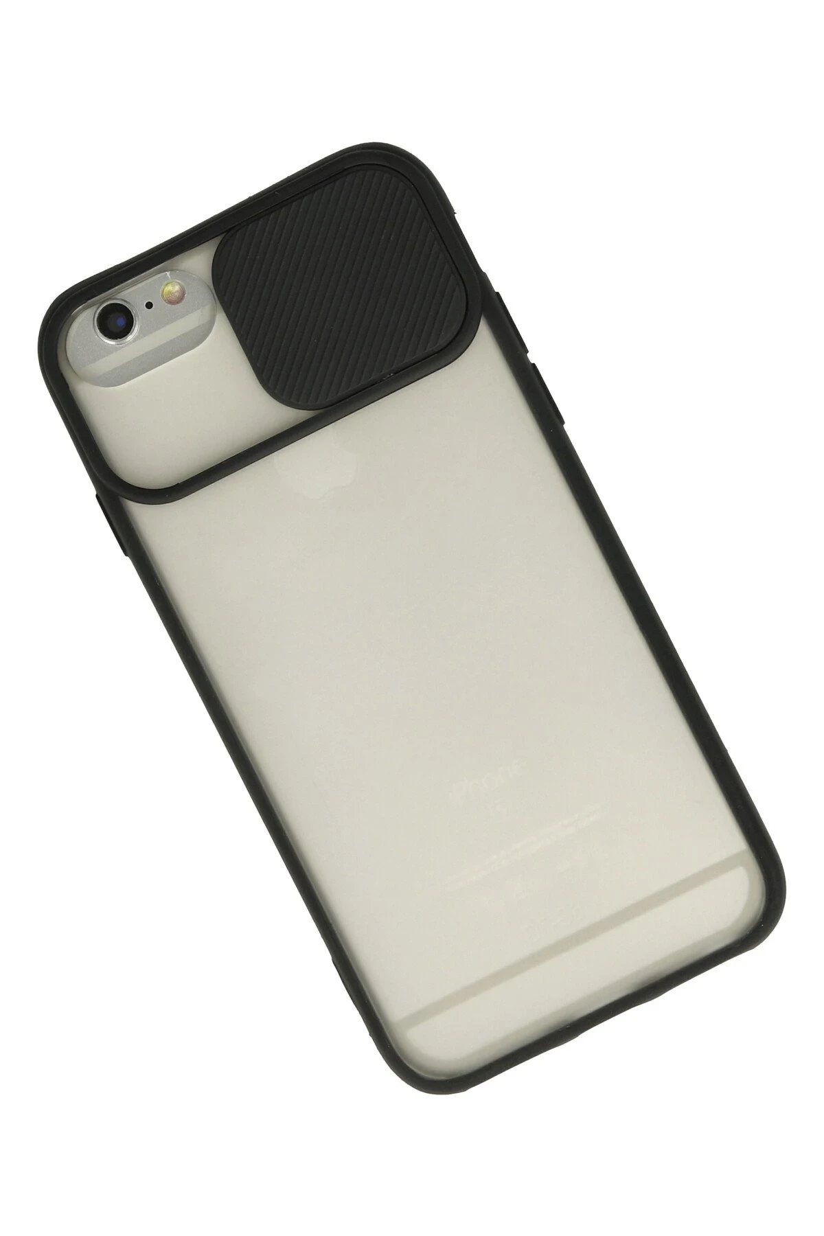 Newface Apple iPhone 6 Plus Kılıf Palm Buzlu Kamera Sürgülü Silikon - Siyah — görsel 2