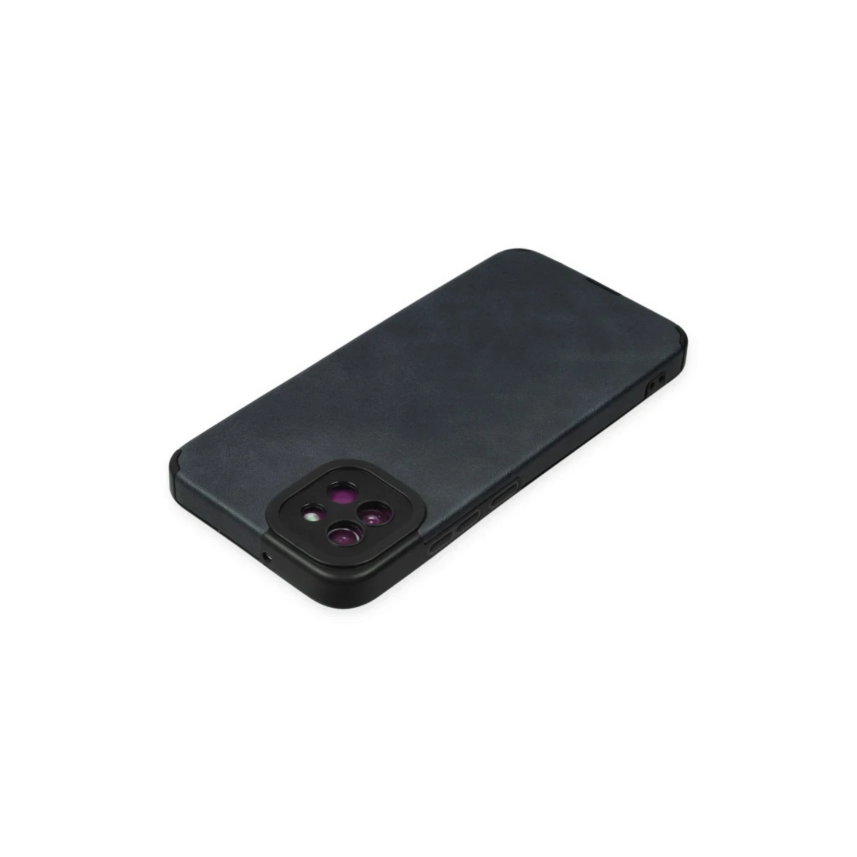 Newface Samsung Galaxy A03 Kılıf Loop Deri Silikon - Lacivert