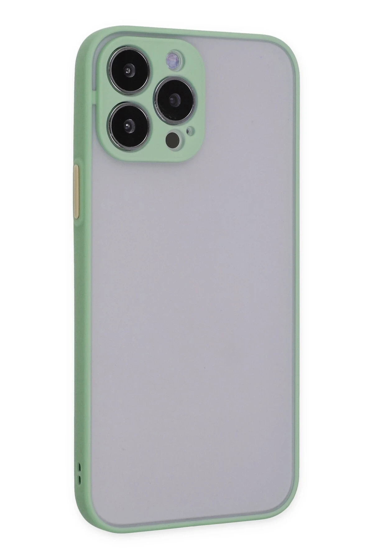 Newface iPhone 15 Pro Kılıf Montreal Silikon Kapak - Açık Yeşil