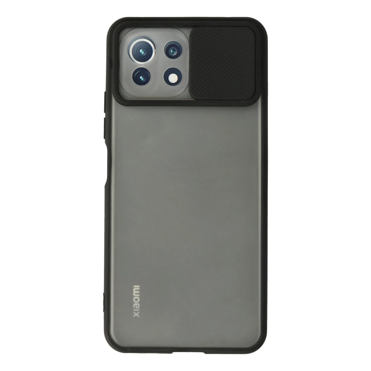 Newface Xiaomi Mİ 11 Lite Kılıf Palm Buzlu Kamera Sürgülü Silikon - Siyah — görsel 4