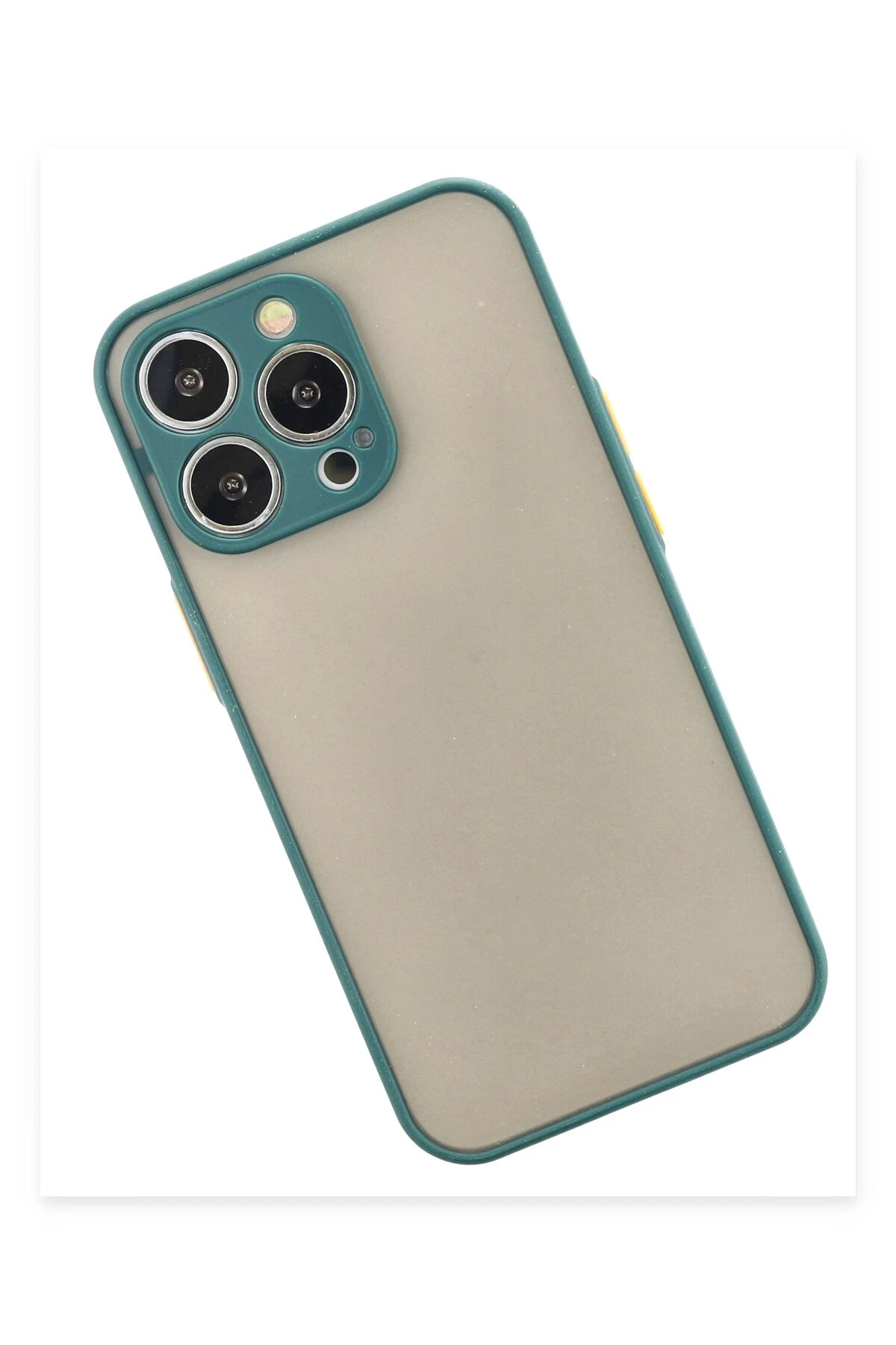 Newface iPhone 15 Pro Max Kılıf Montreal Silikon Kapak - Yeşil