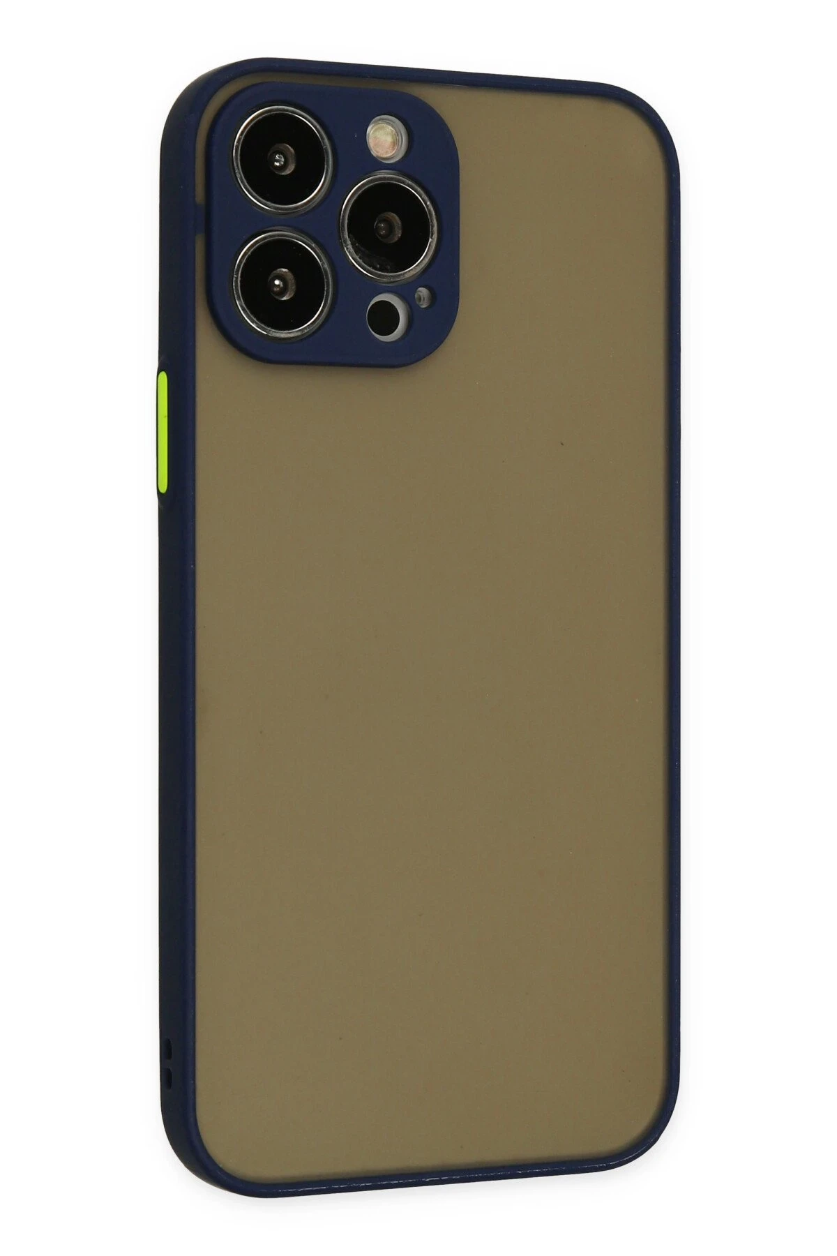 Newface iPhone 15 Pro Max Kılıf Montreal Silikon Kapak - Lacivert