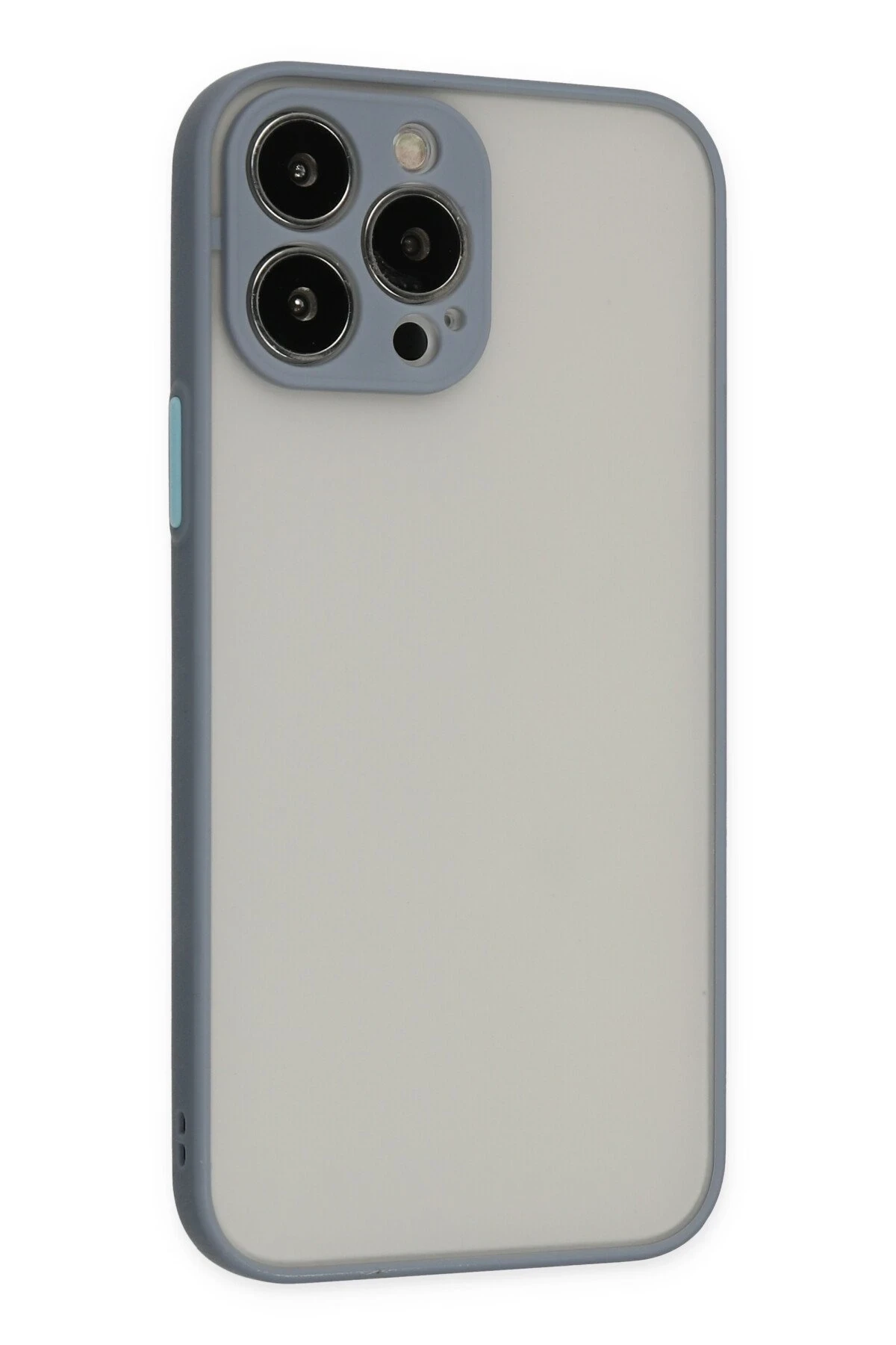 Newface iPhone 15 Pro Max Kılıf Montreal Silikon Kapak - Gri