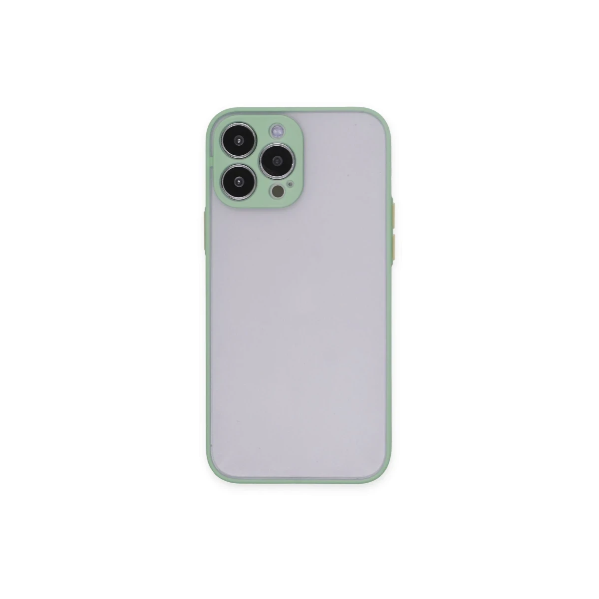 Apple iPhone 15 Pro Max Kılıf Montreal Silikon Kapak - Açık Yeşil