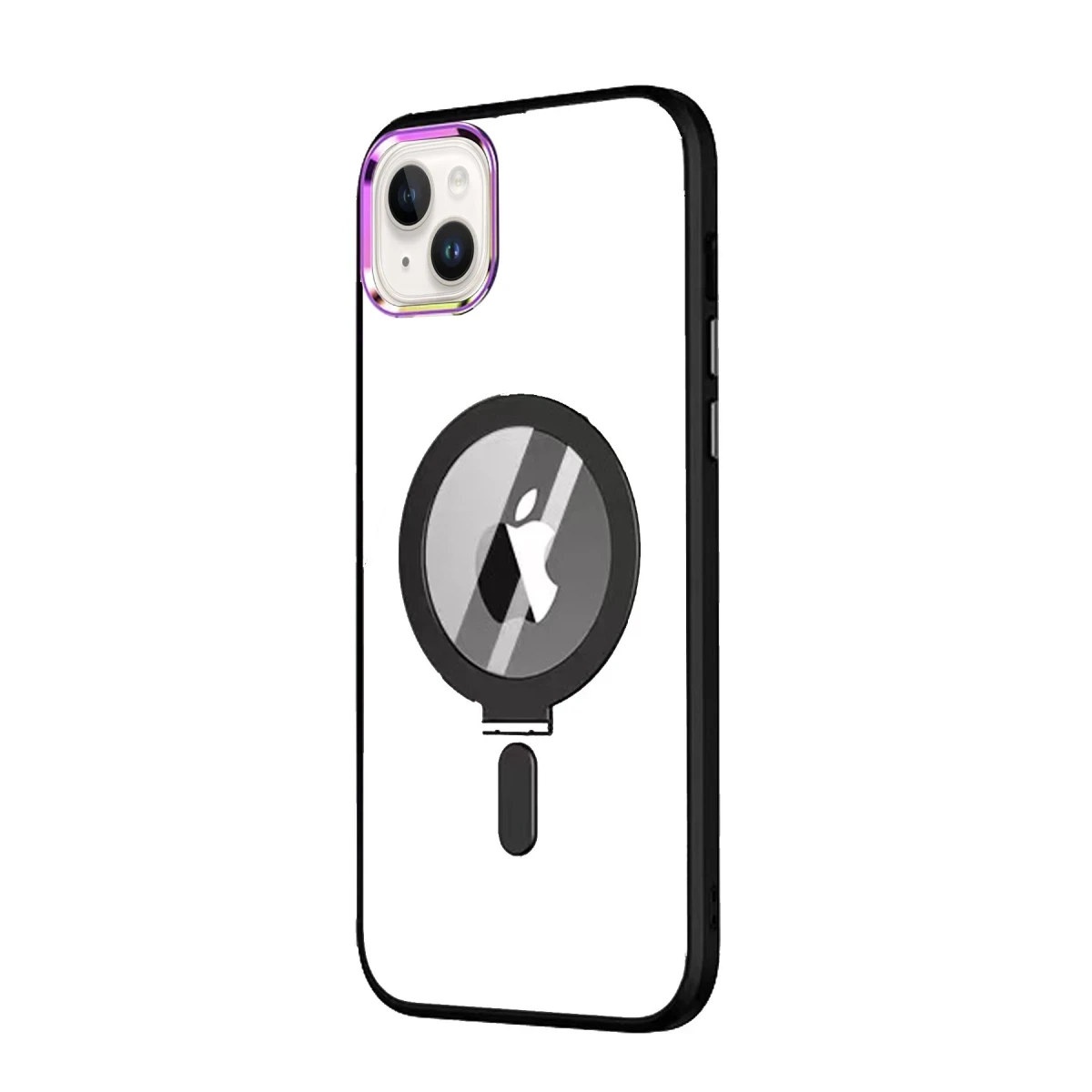 Newface Apple iPhone 15 Kılıf Mudo Magneticsafe Standlı Kapak - Siyah — görsel 5