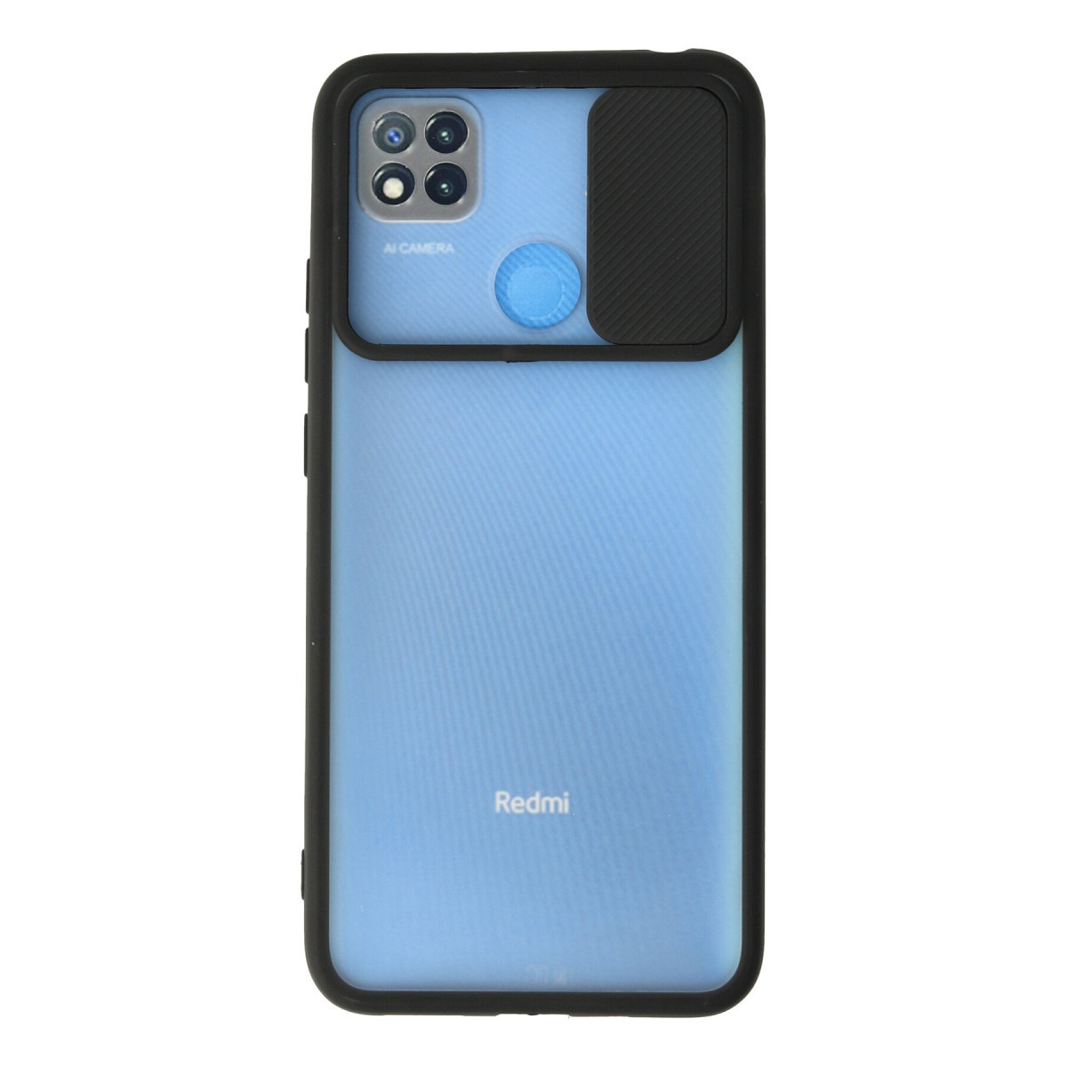 Newface Xiaomi Redmi 9C Kılıf Palm Buzlu Kamera Sürgülü Silikon - Siyah — görsel 7