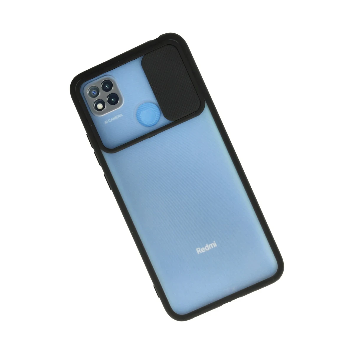 Newface Xiaomi Redmi 9C Kılıf Palm Buzlu Kamera Sürgülü Silikon - Siyah — görsel 5