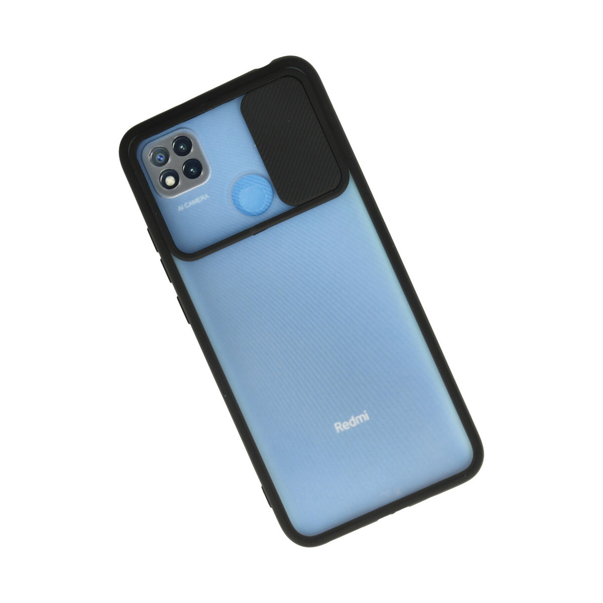 Newface Xiaomi Redmi 9C Kılıf Palm Buzlu Kamera Sürgülü Silikon - Siyah — görsel 8
