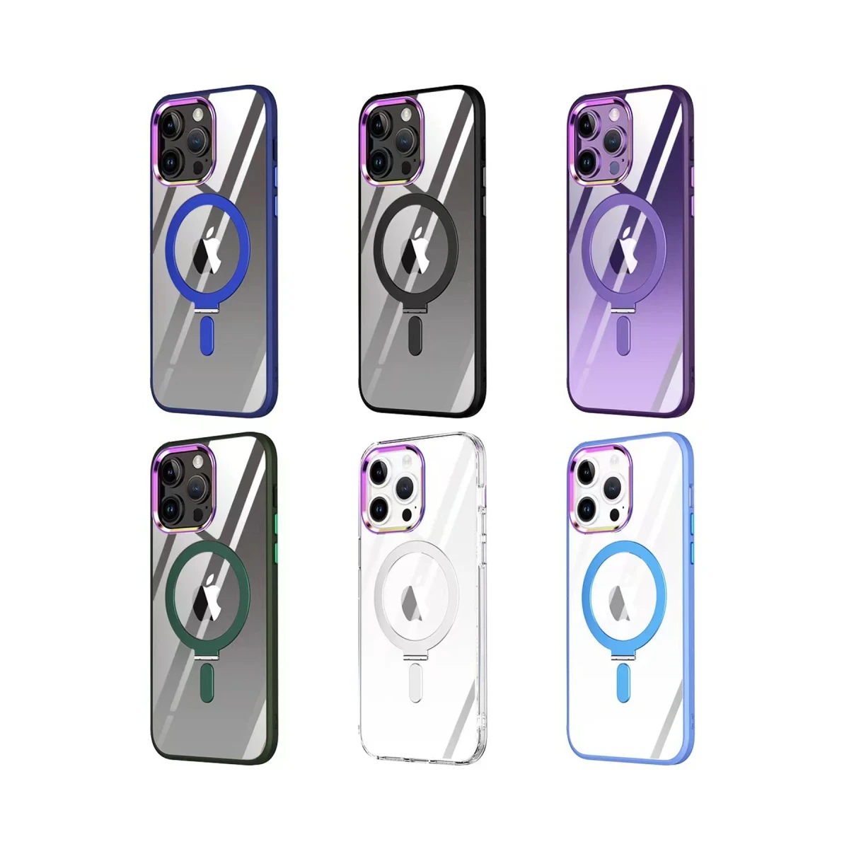 Newface Apple iPhone 15 Pro Kılıf Mudo Magneticsafe Standlı Kapak - Siyah — görsel 8