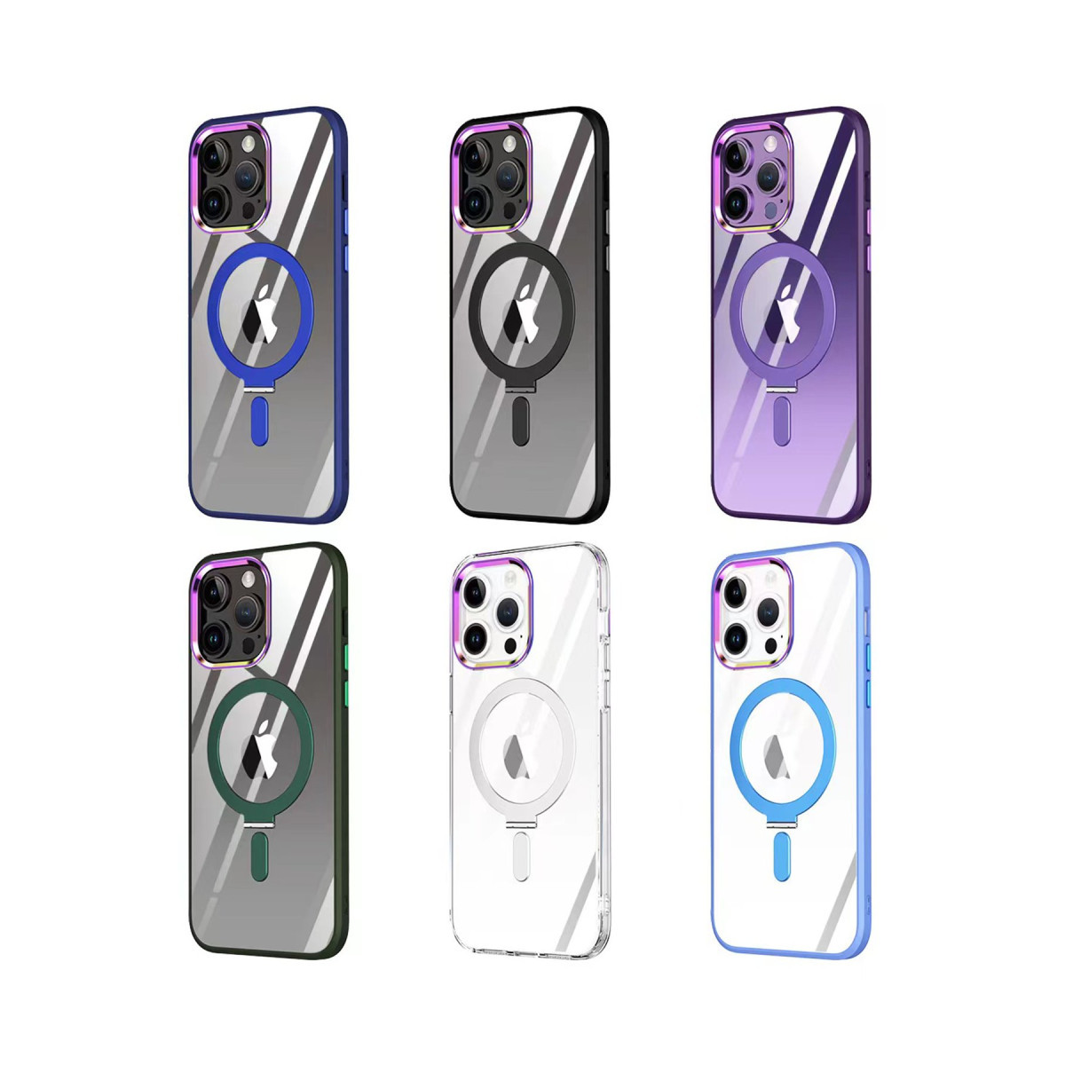 Newface Apple iPhone 15 Pro Kılıf Mudo Magneticsafe Standlı Kapak - Siyah — görsel 12