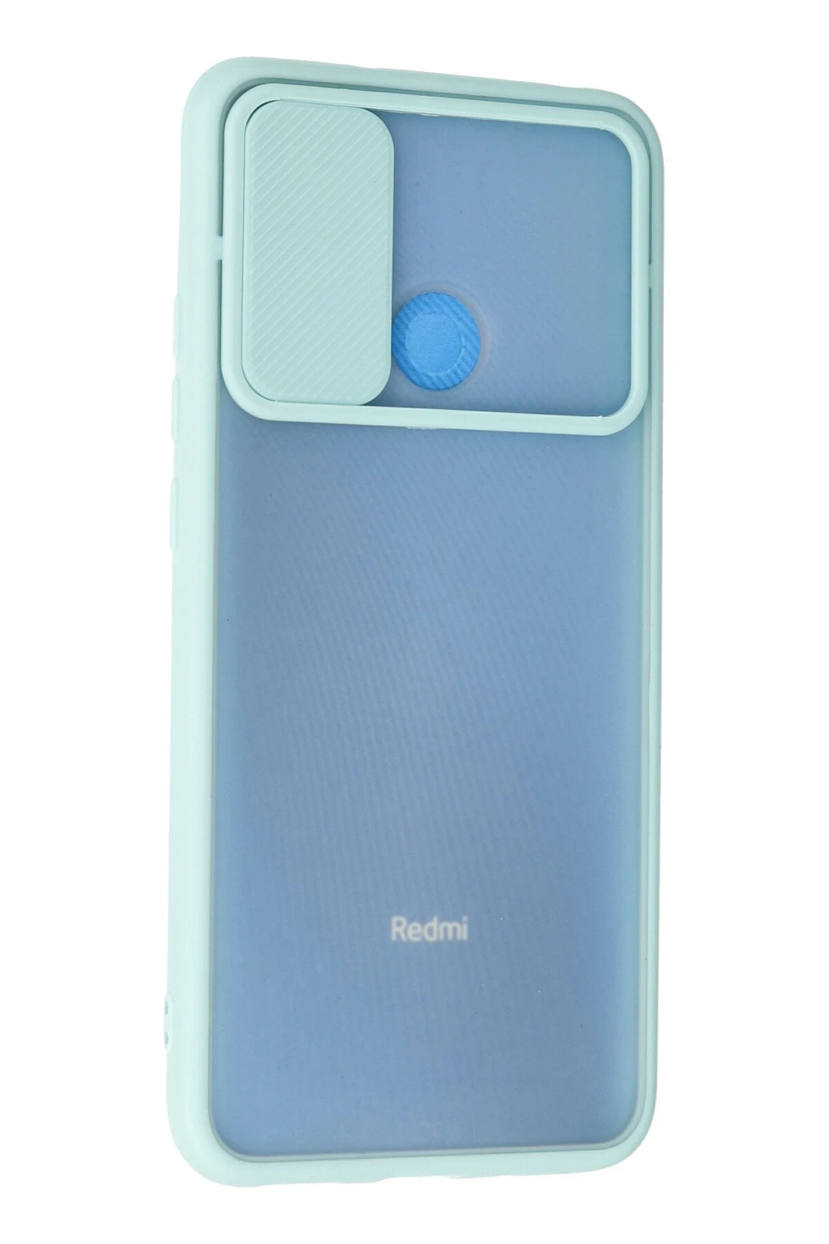 Newface Xiaomi Redmi 9C Kılıf Palm Buzlu Kamera Sürgülü Silikon - Turkuaz