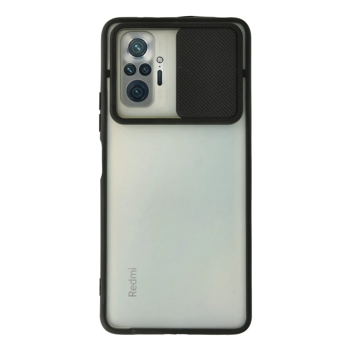 Newface Xiaomi Redmi Note 10 Pro Kılıf Palm Buzlu Kamera Sürgülü Silikon - Siyah — görsel 4