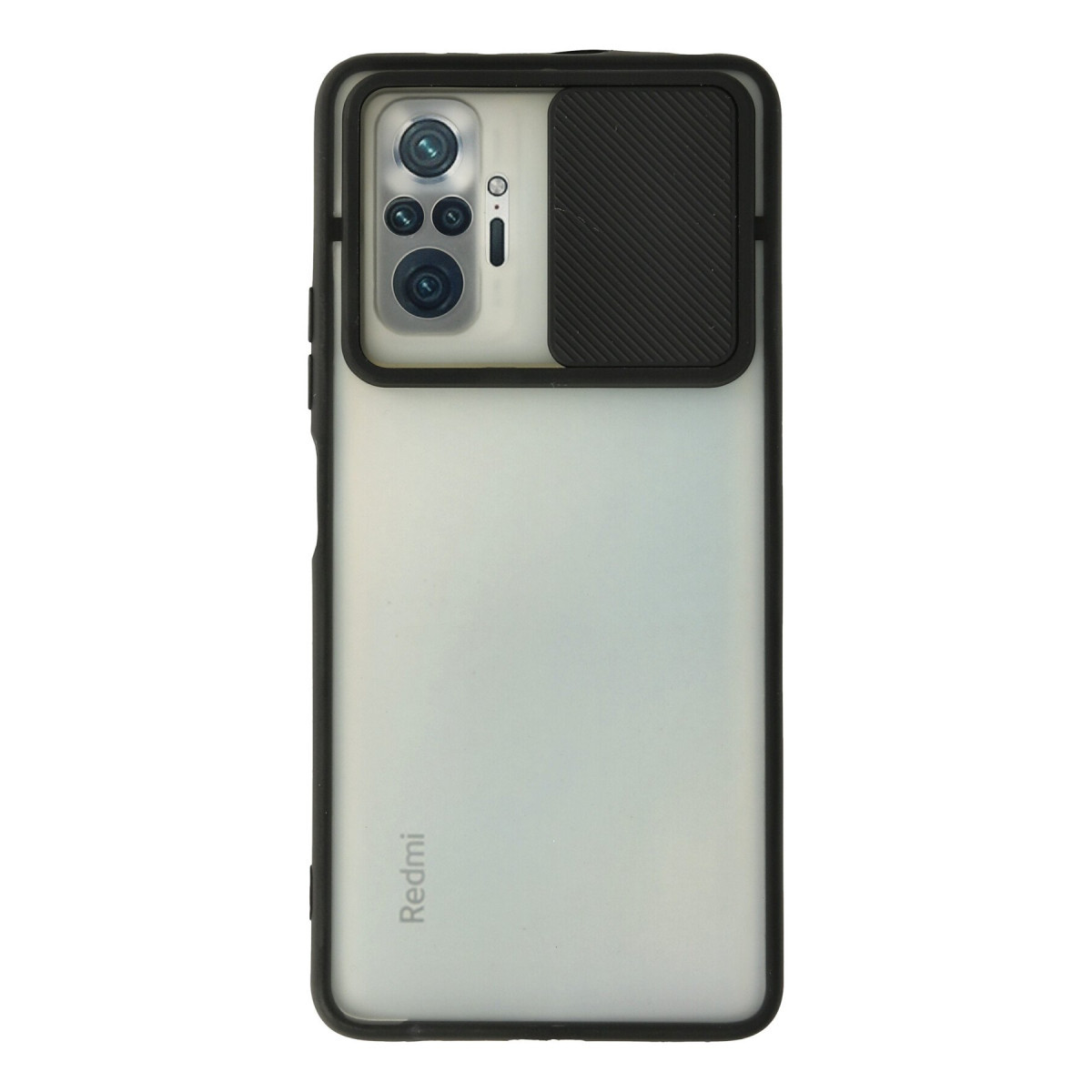 Newface Xiaomi Redmi Note 10 Pro Kılıf Palm Buzlu Kamera Sürgülü Silikon - Siyah — görsel 7