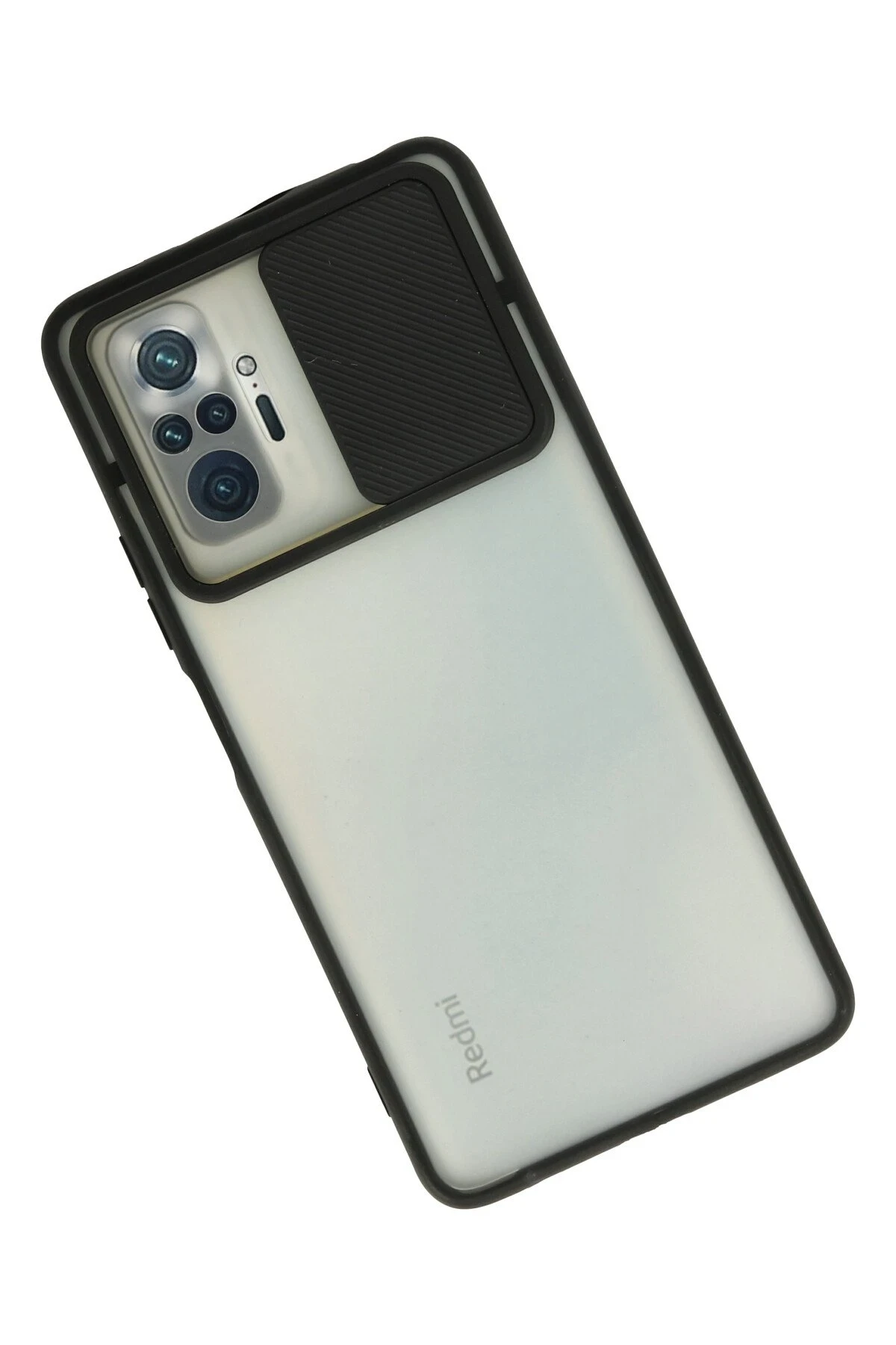 Newface Xiaomi Redmi Note 10 Pro Kılıf Palm Buzlu Kamera Sürgülü Silikon - Siyah — görsel 2
