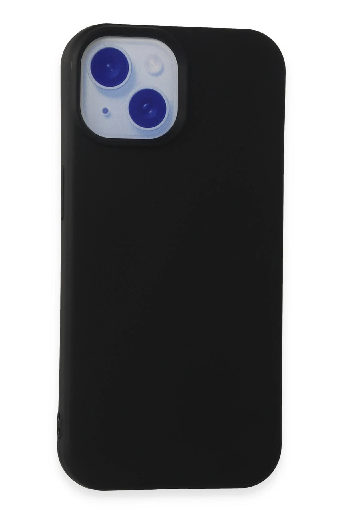 Newface Apple iPhone 15 Kılıf Nano içi Kadife Silikon - Siyah