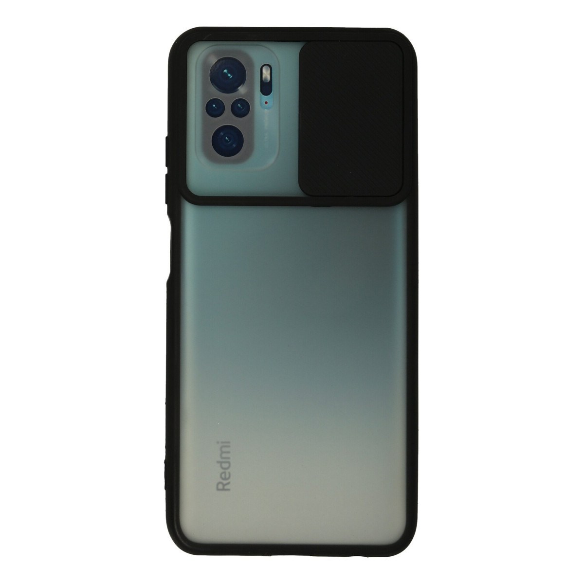 Newface Xiaomi Redmi Note 10 Kılıf Palm Buzlu Kamera Sürgülü Silikon - Siyah — görsel 7
