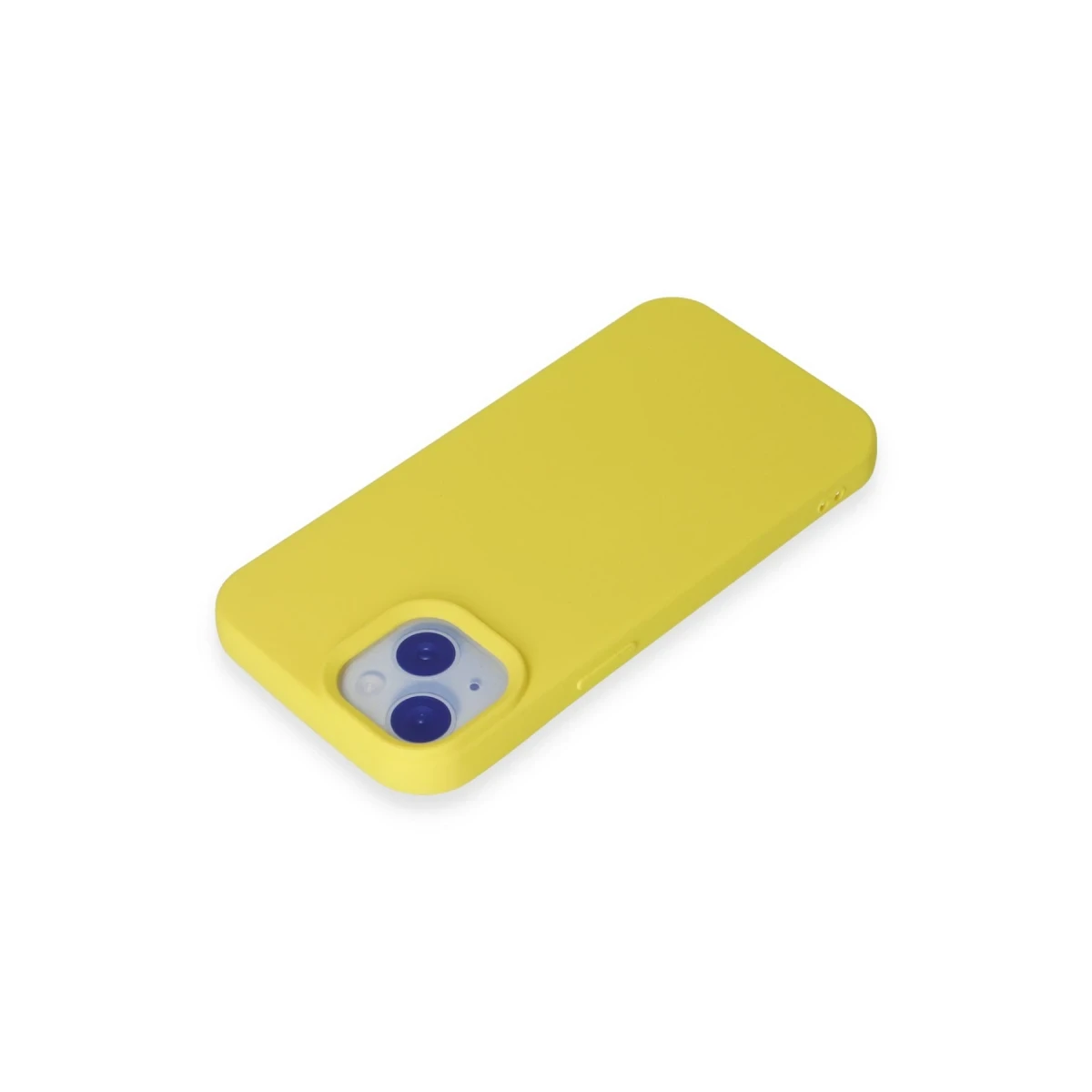 Newface Apple iPhone 15 Kılıf Nano içi Kadife Silikon - Sarı