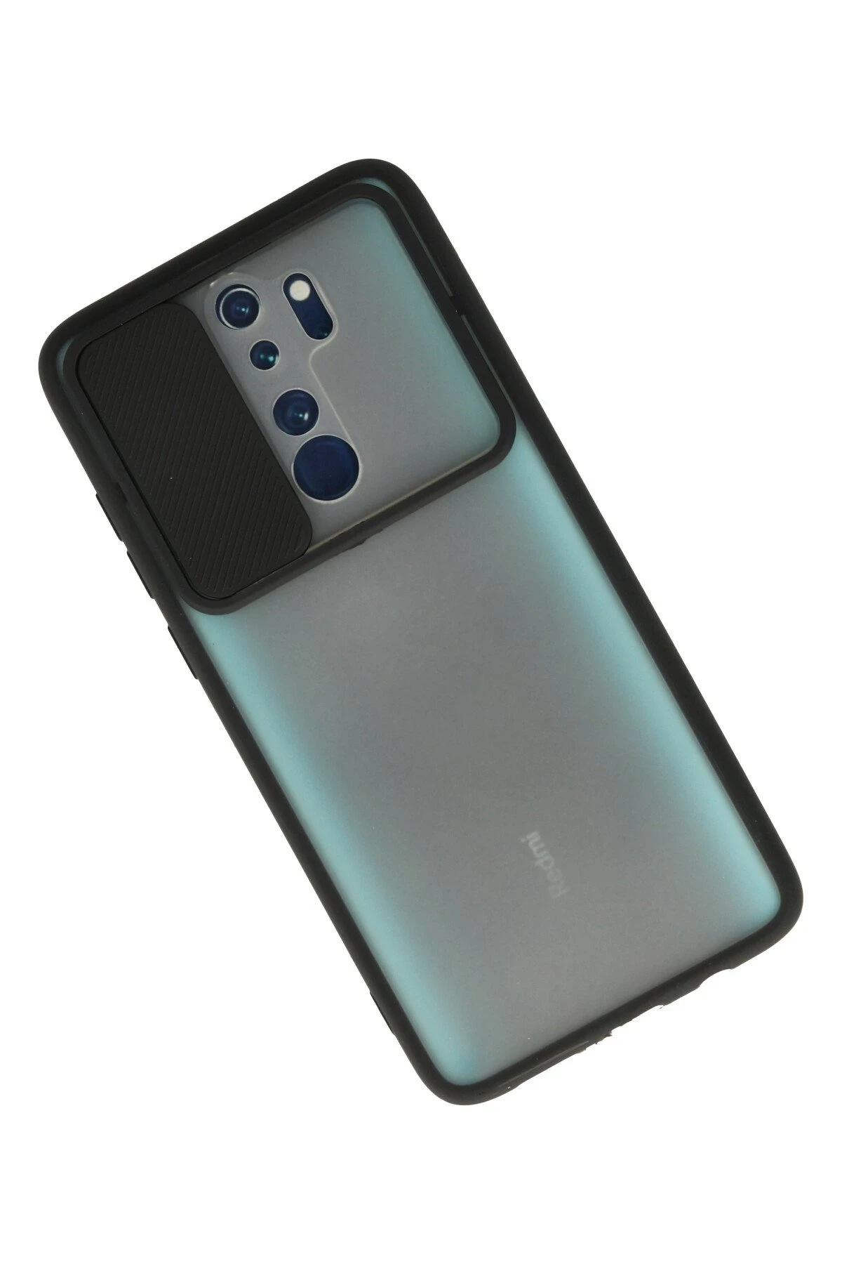 Newface Xiaomi Redmi Note 8 Pro Kılıf Palm Buzlu Kamera Sürgülü Silikon - Siyah — görsel 2