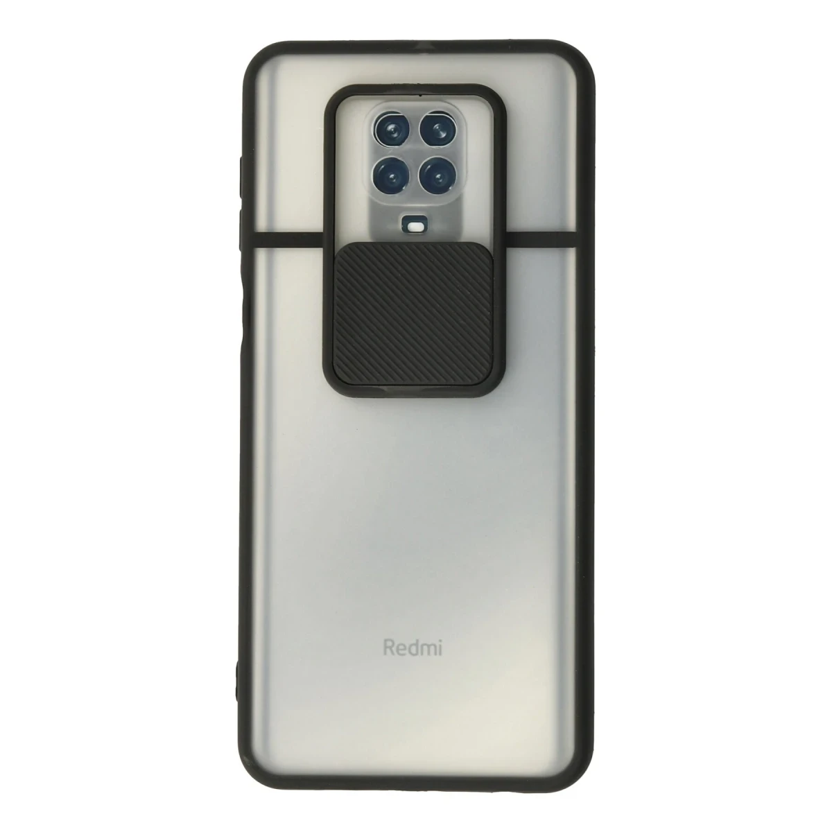 Newface Xiaomi Redmi Note 9 Pro Kılıf Palm Buzlu Kamera Sürgülü Silikon - Siyah — görsel 4