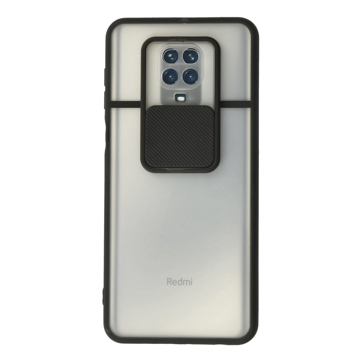 Newface Xiaomi Redmi Note 9 Pro Kılıf Palm Buzlu Kamera Sürgülü Silikon - Siyah — görsel 7