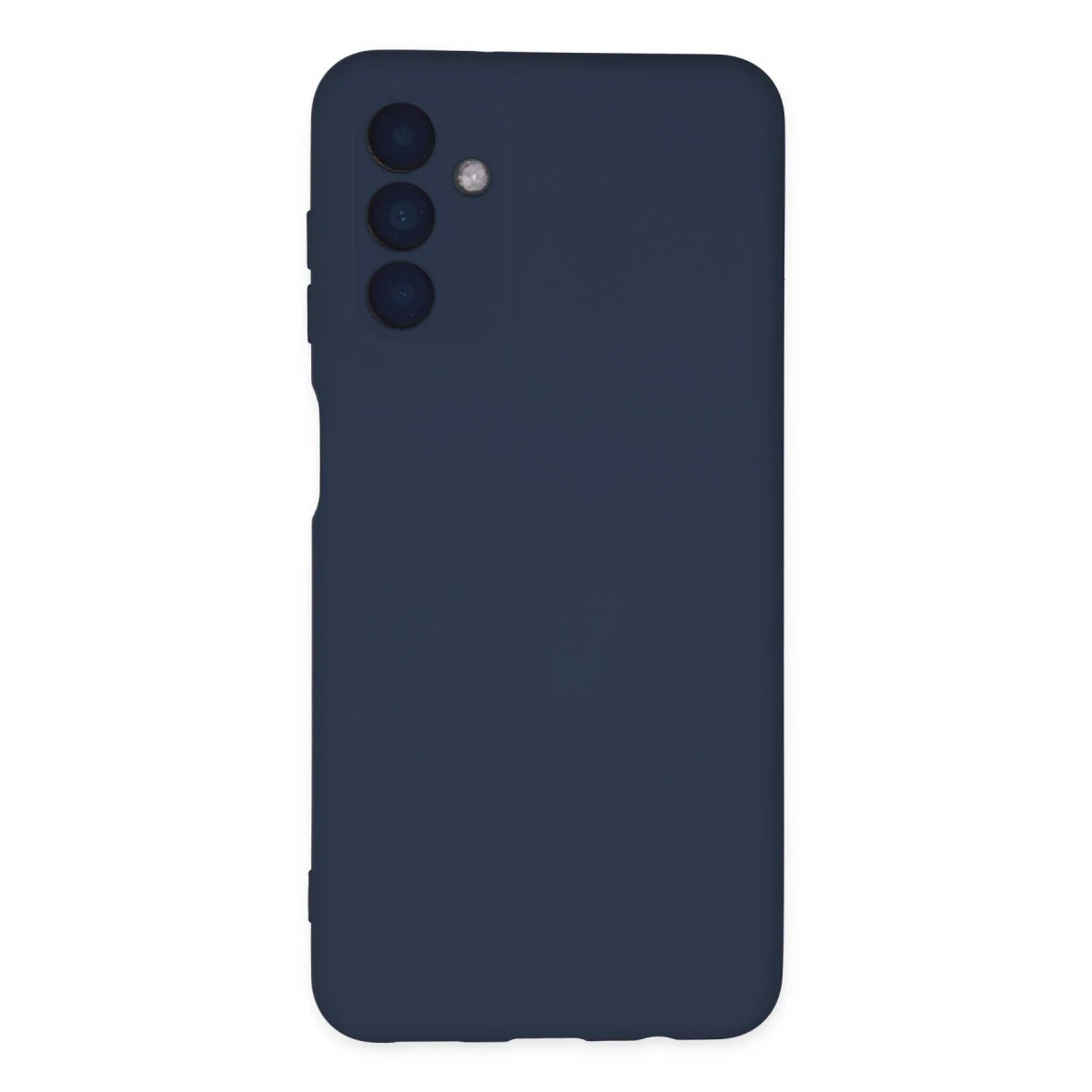 Newface Samsung Galaxy A04S Kılıf Nano içi Kadife Silikon - Lacivert