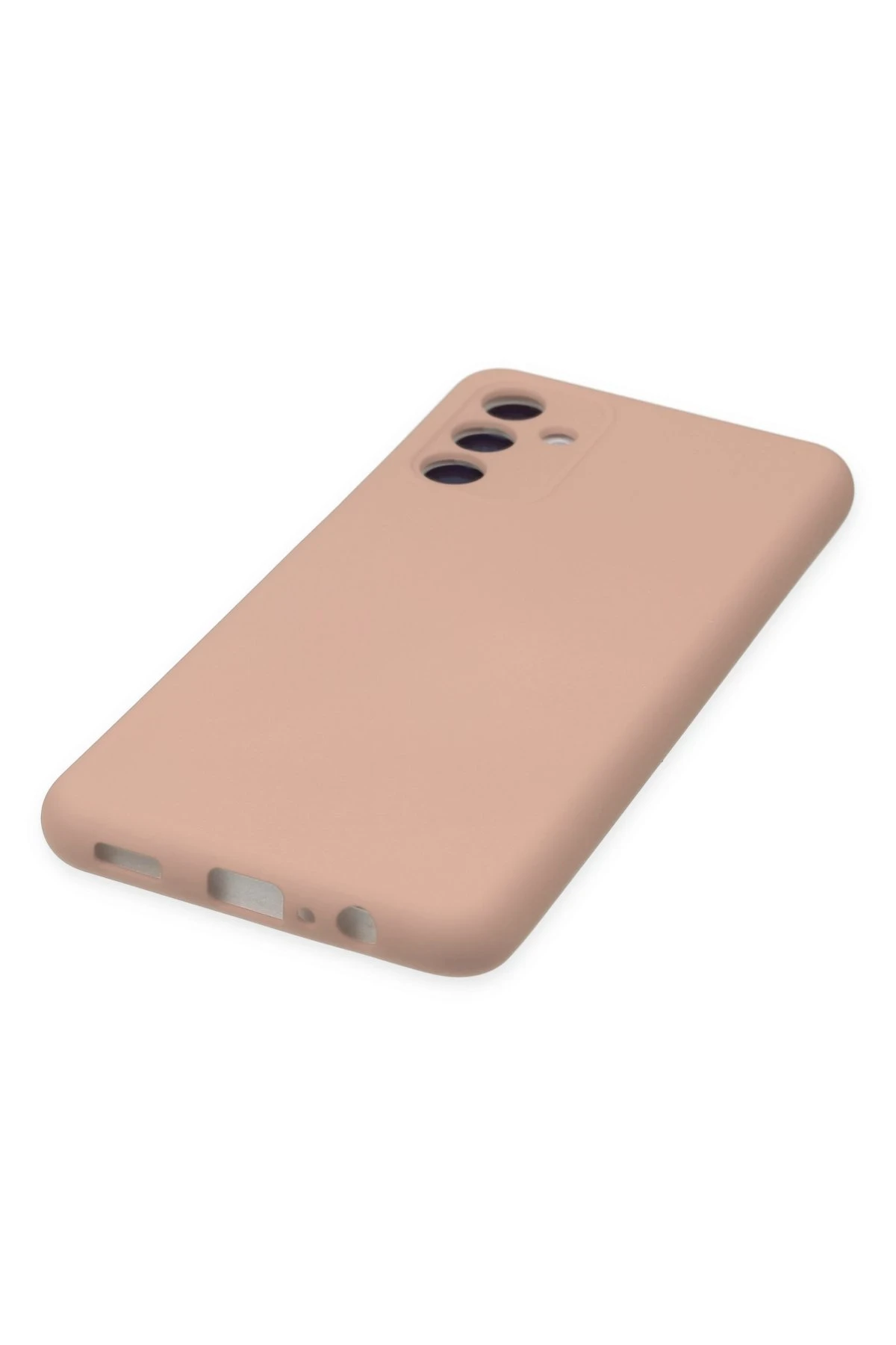 Newface Samsung Galaxy A04S Kılıf Nano içi Kadife Silikon - Pudra